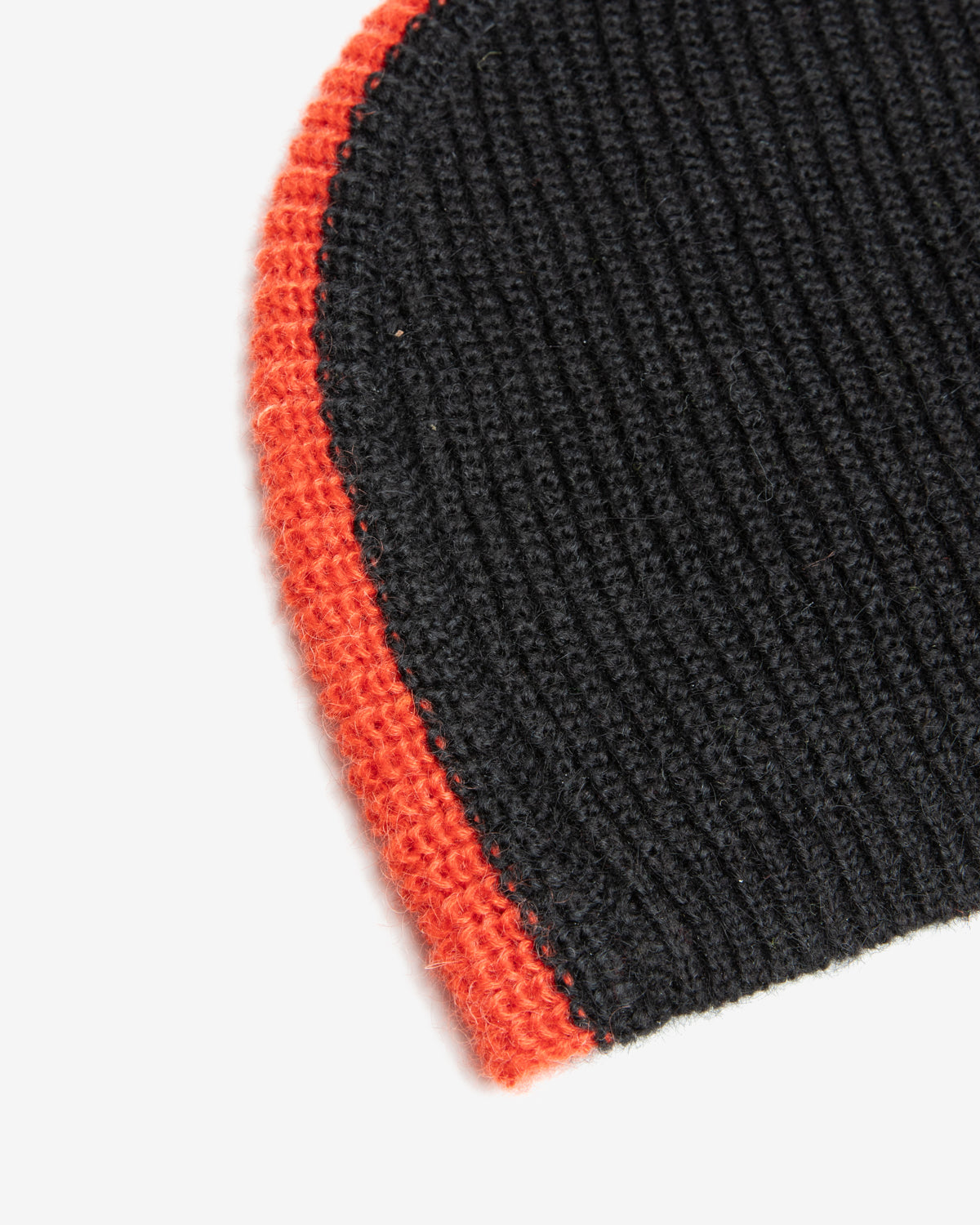 Faux Knit Skully in Black and Red