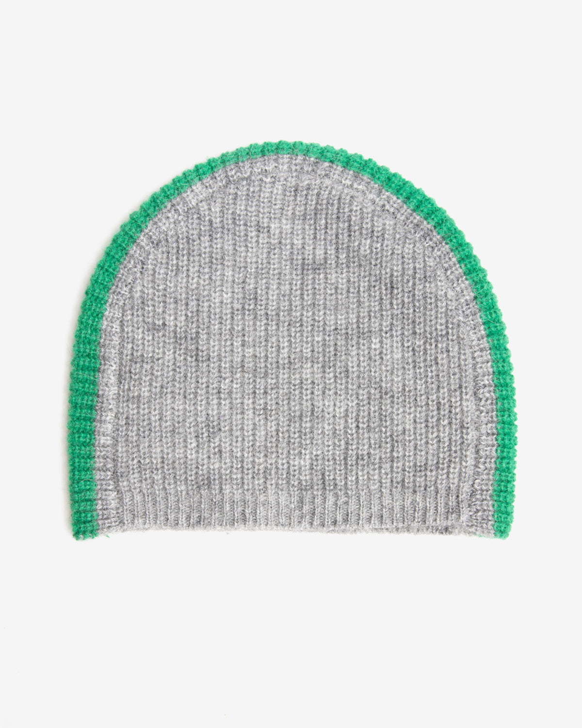 Faux Knit Skully in Gray and Green