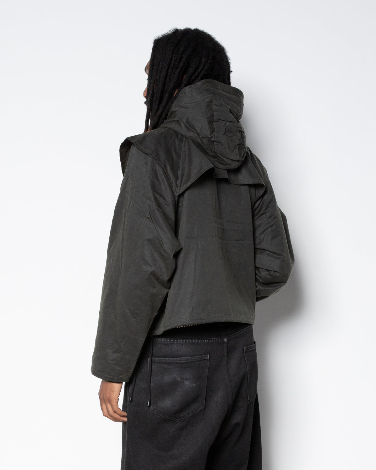 Fisherman Oil Wax Jacket in Brown