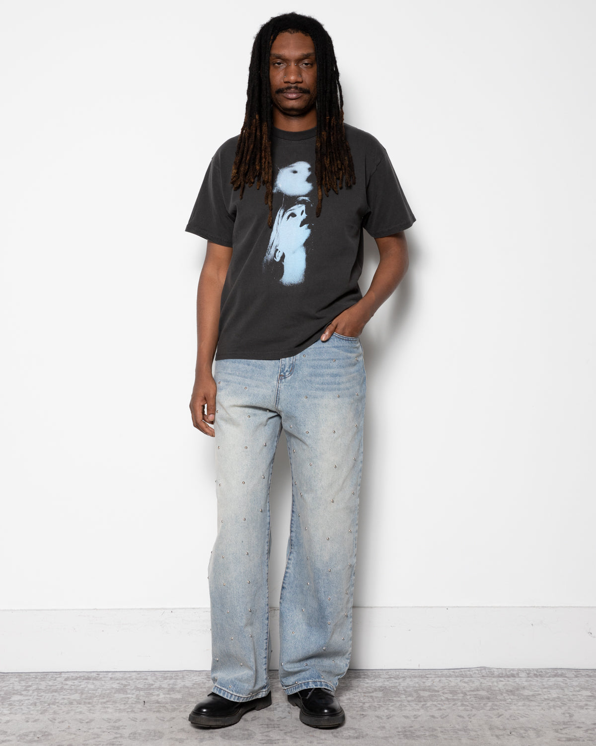 Ghost Tee in Vintage Black