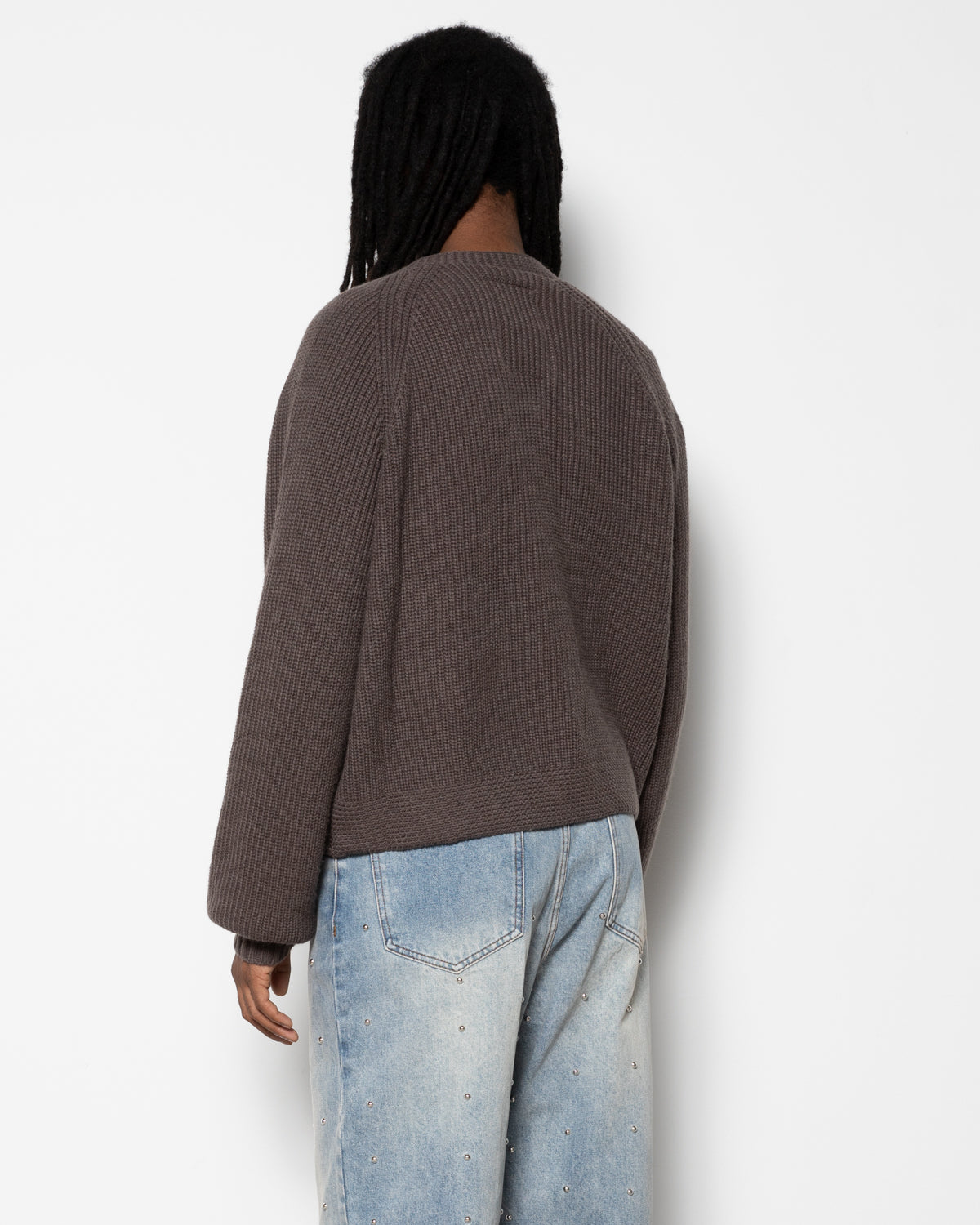 Hench Knit Cardigan in Brown