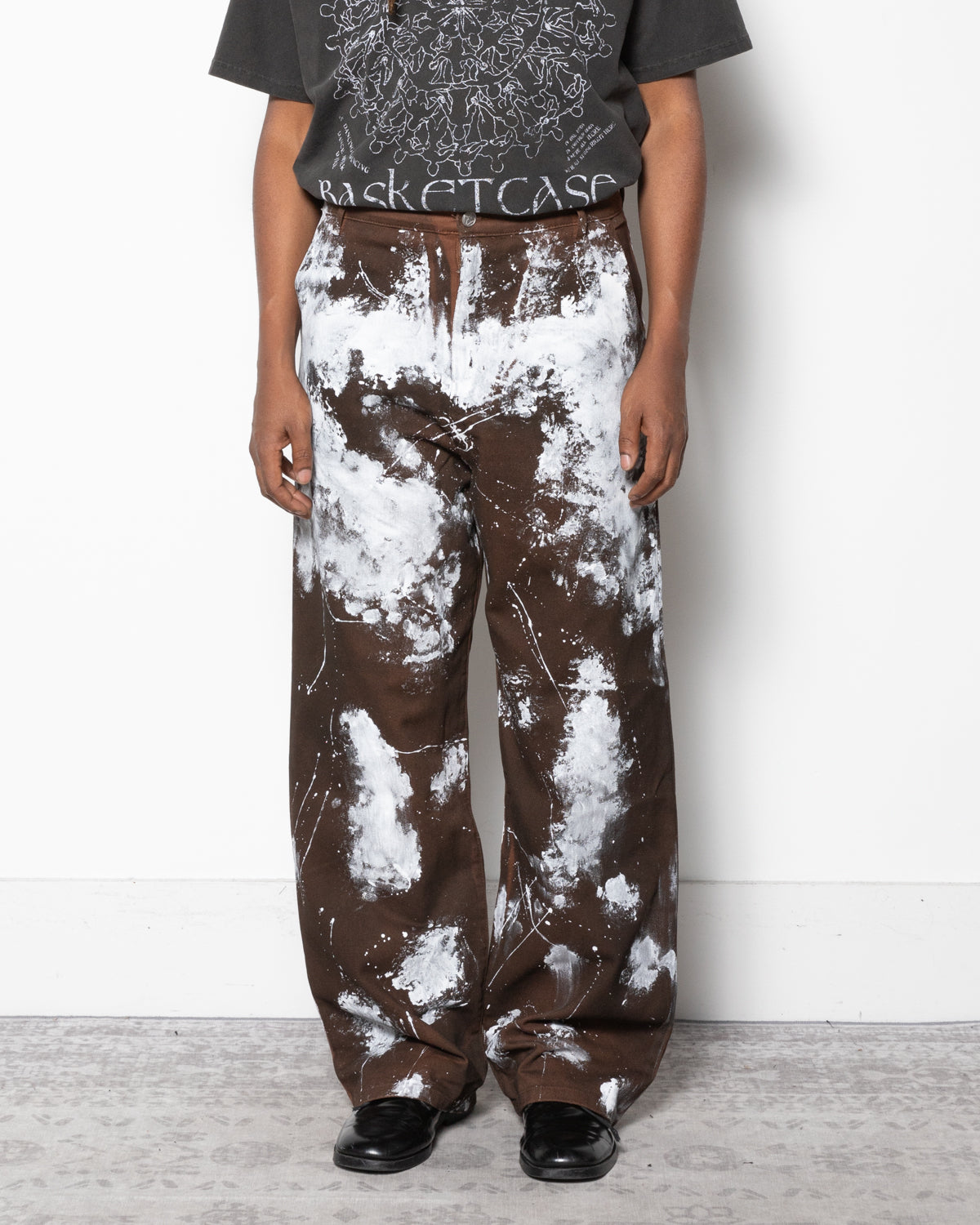 Hench Workpants Paint Splatter in Brown