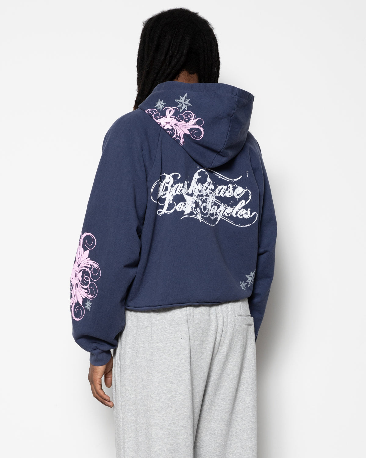 Lexi Zip Hoodie in Navy Blue