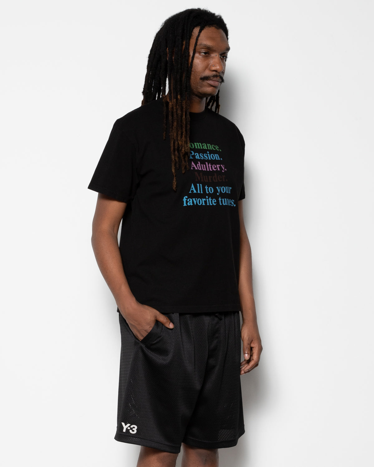 Romance Tee in Jet Black