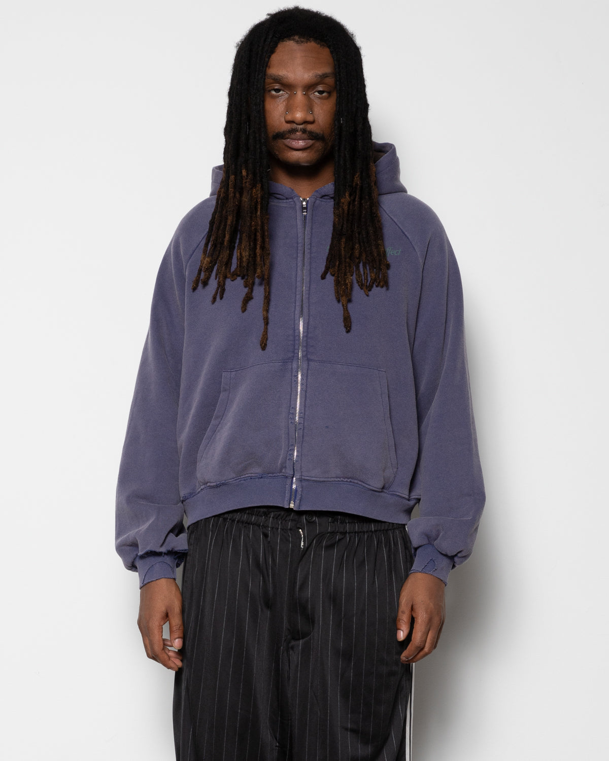 Siren Thermal Zip-up in Navy Blue