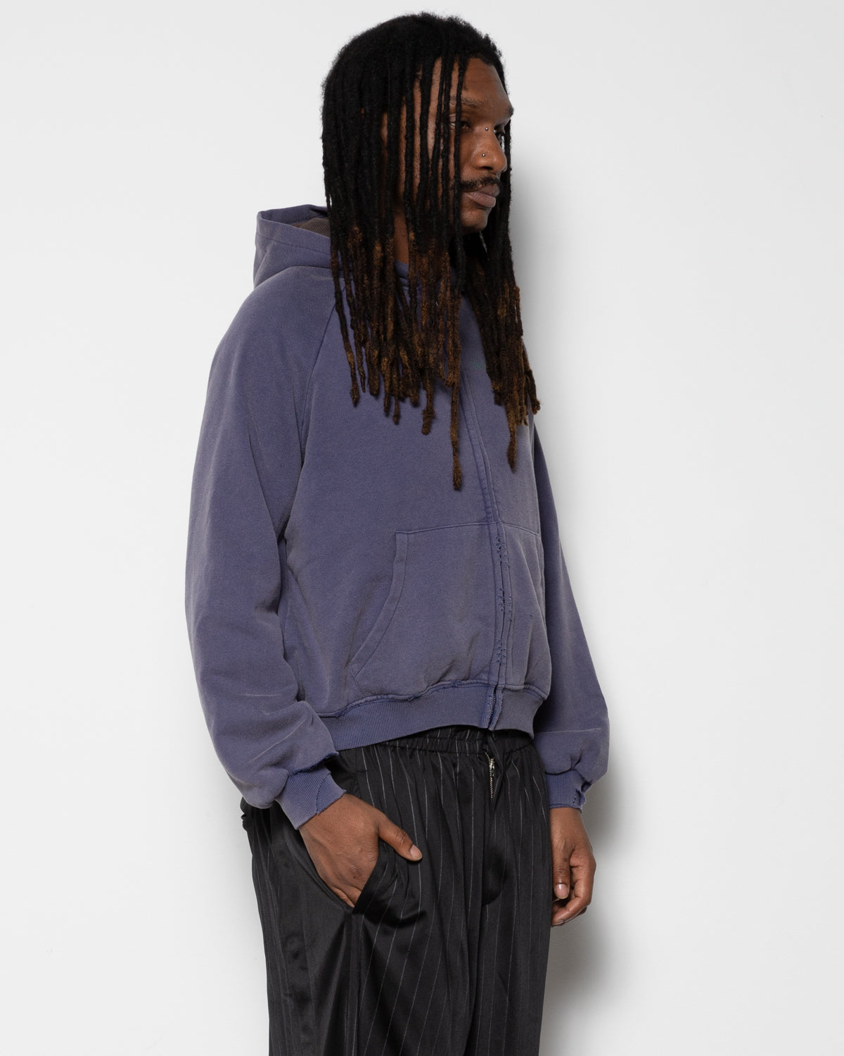 Siren Thermal Zip-up in Navy Blue