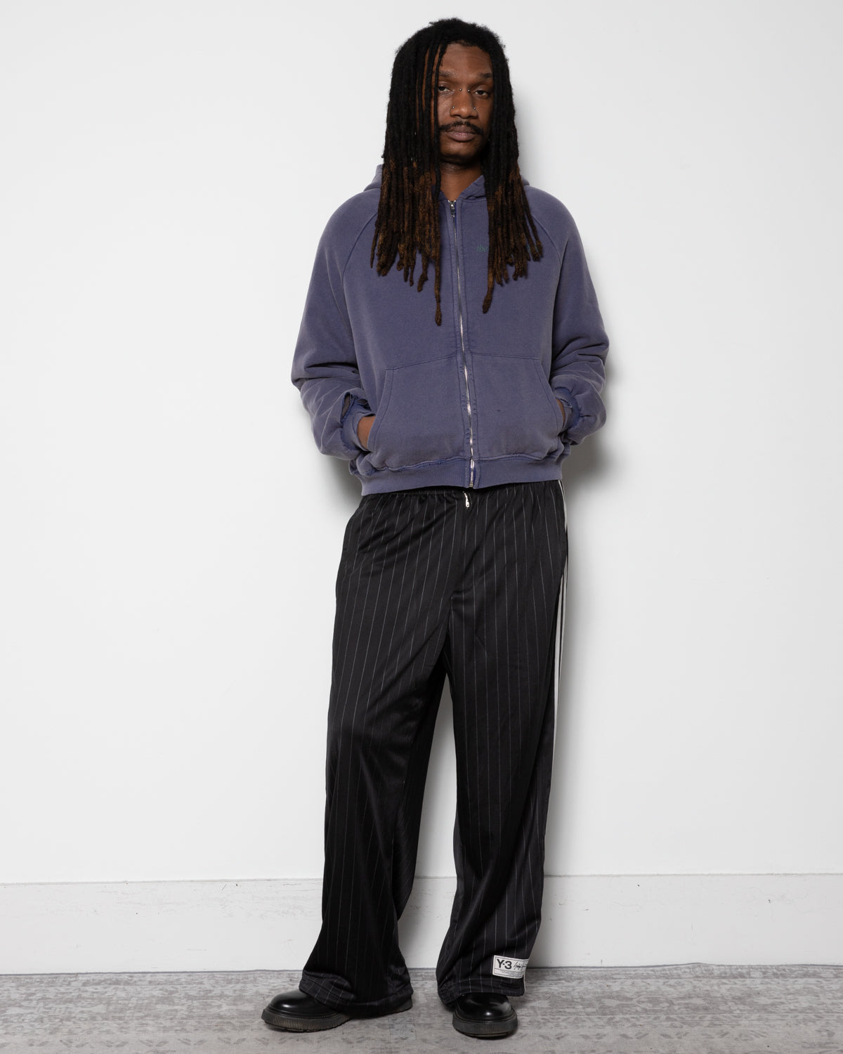 Siren Thermal Zip-up in Navy Blue