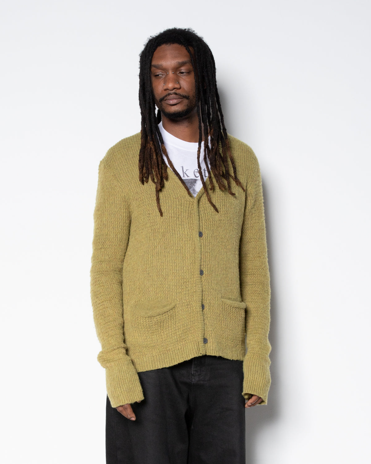 Wretch Knit Cardigan in Green