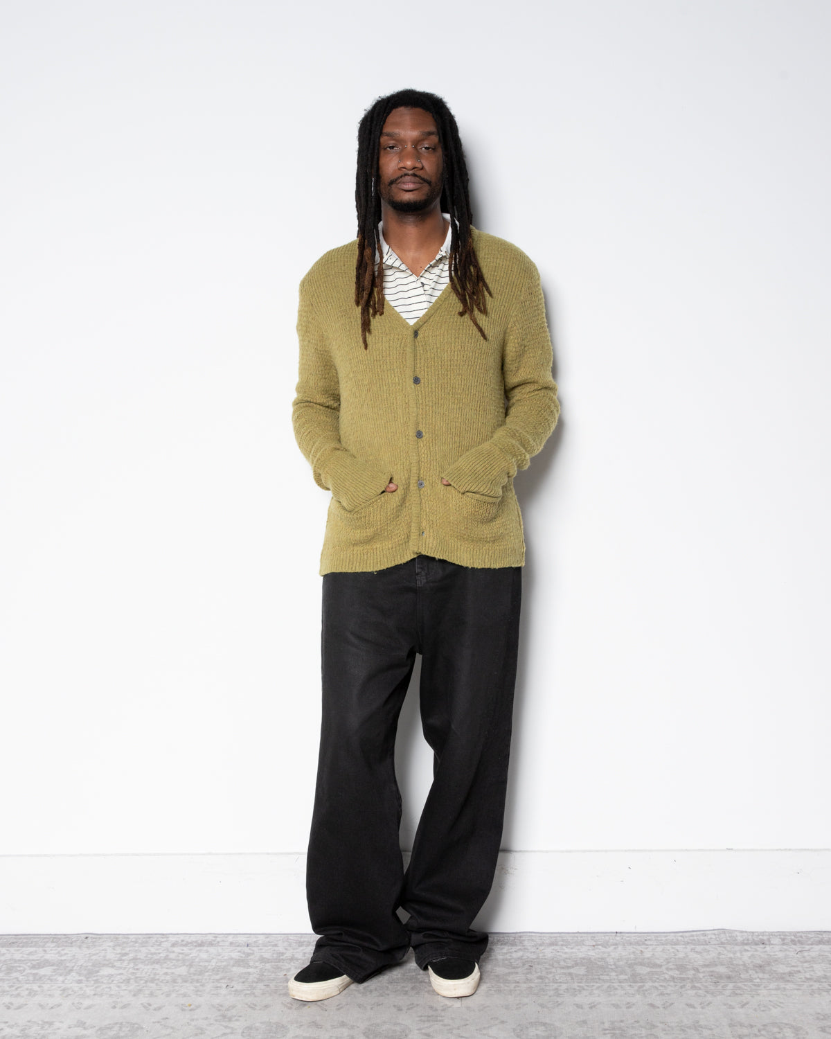 Wretch Knit Cardigan in Green