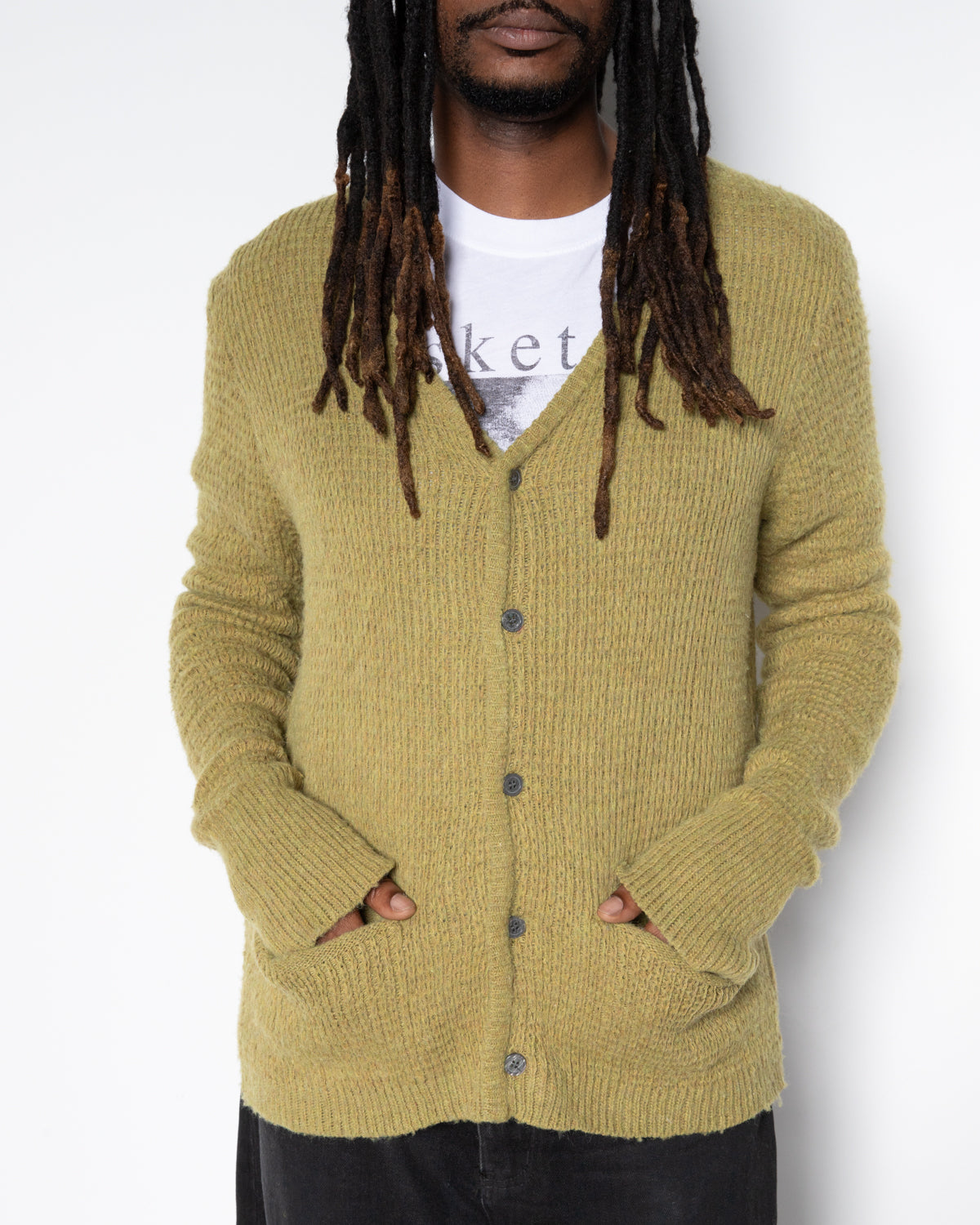 Wretch Knit Cardigan in Green