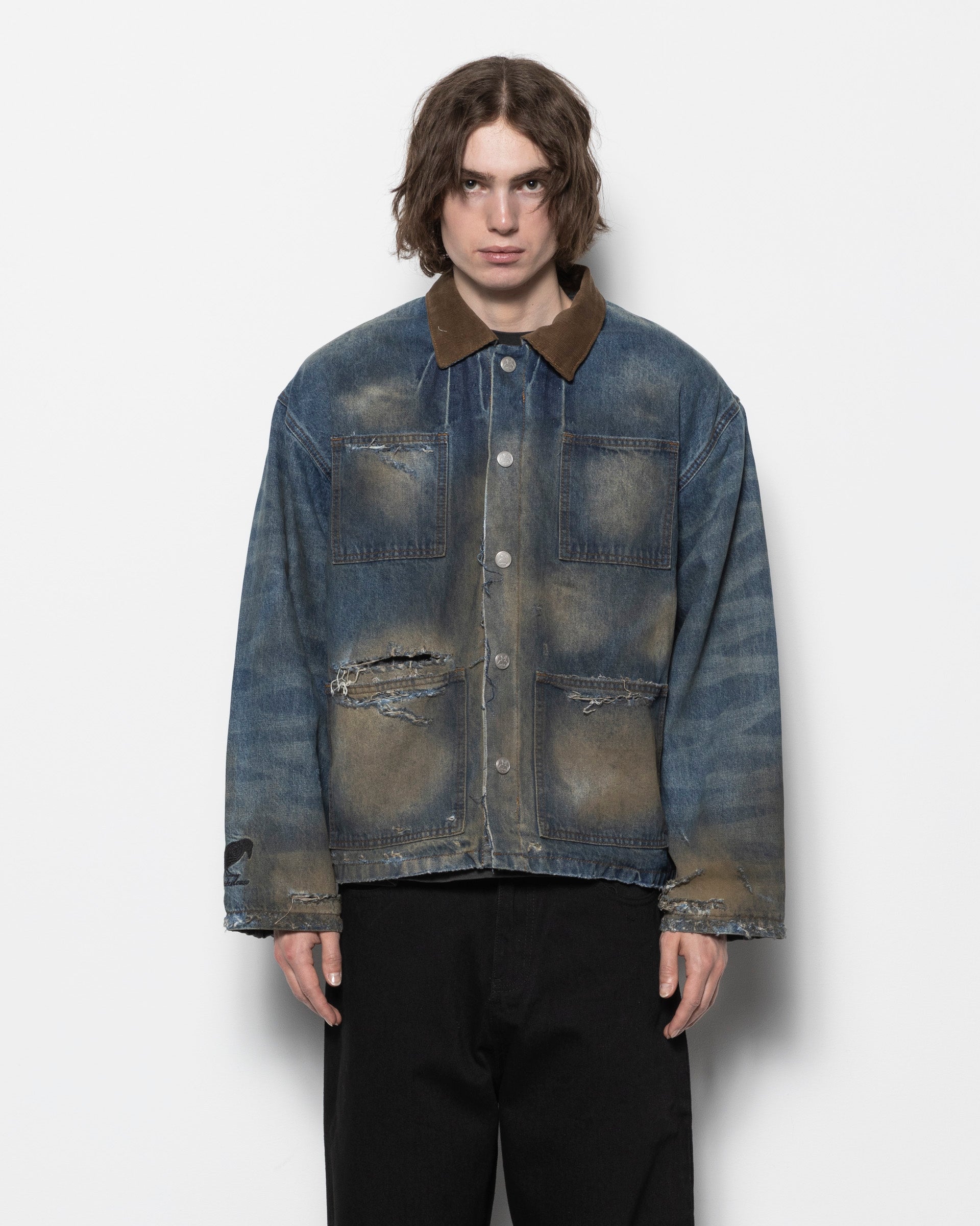 Haystack Denim Jacket in Washed Blue