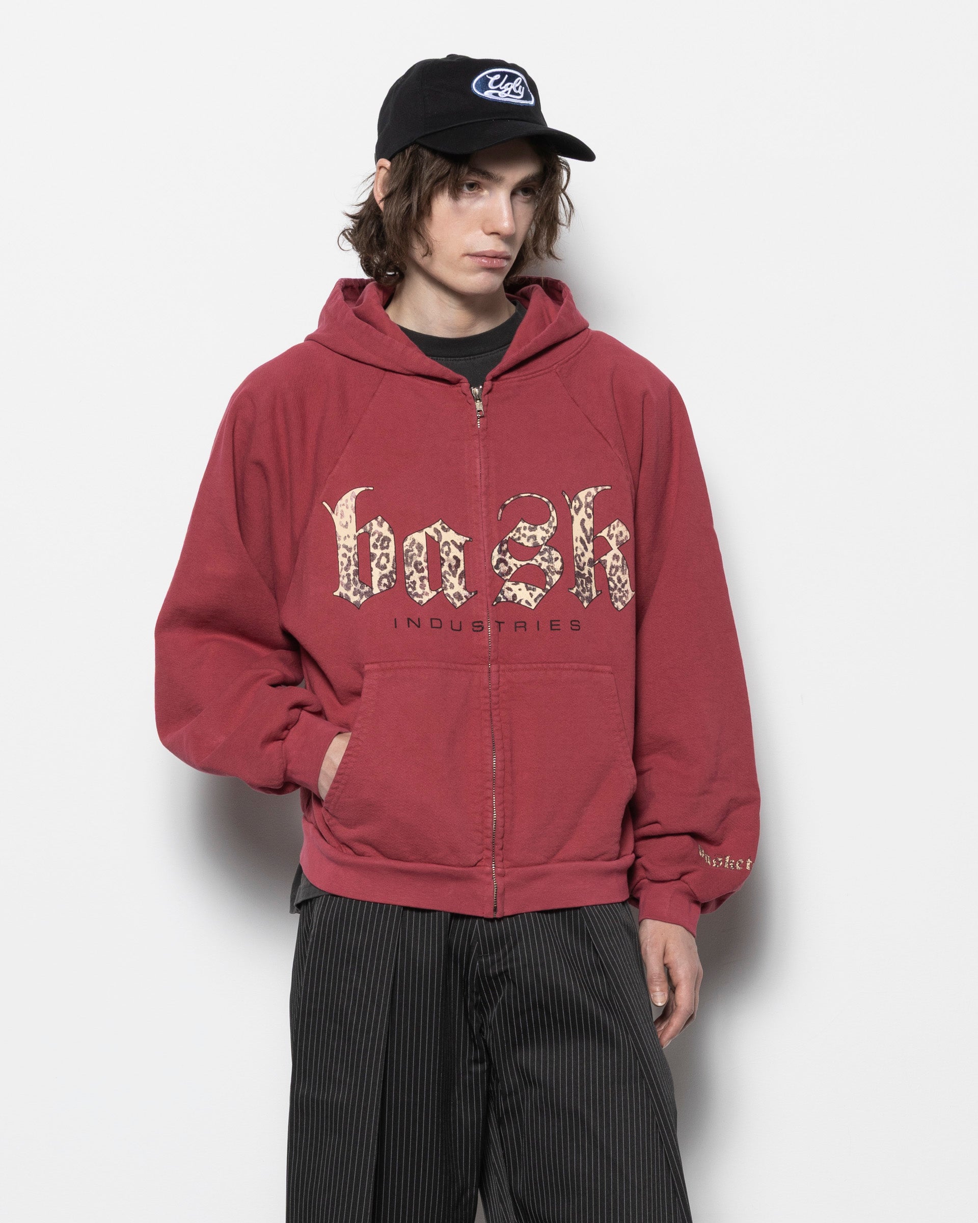 Industries Zip Hoodie in Brick