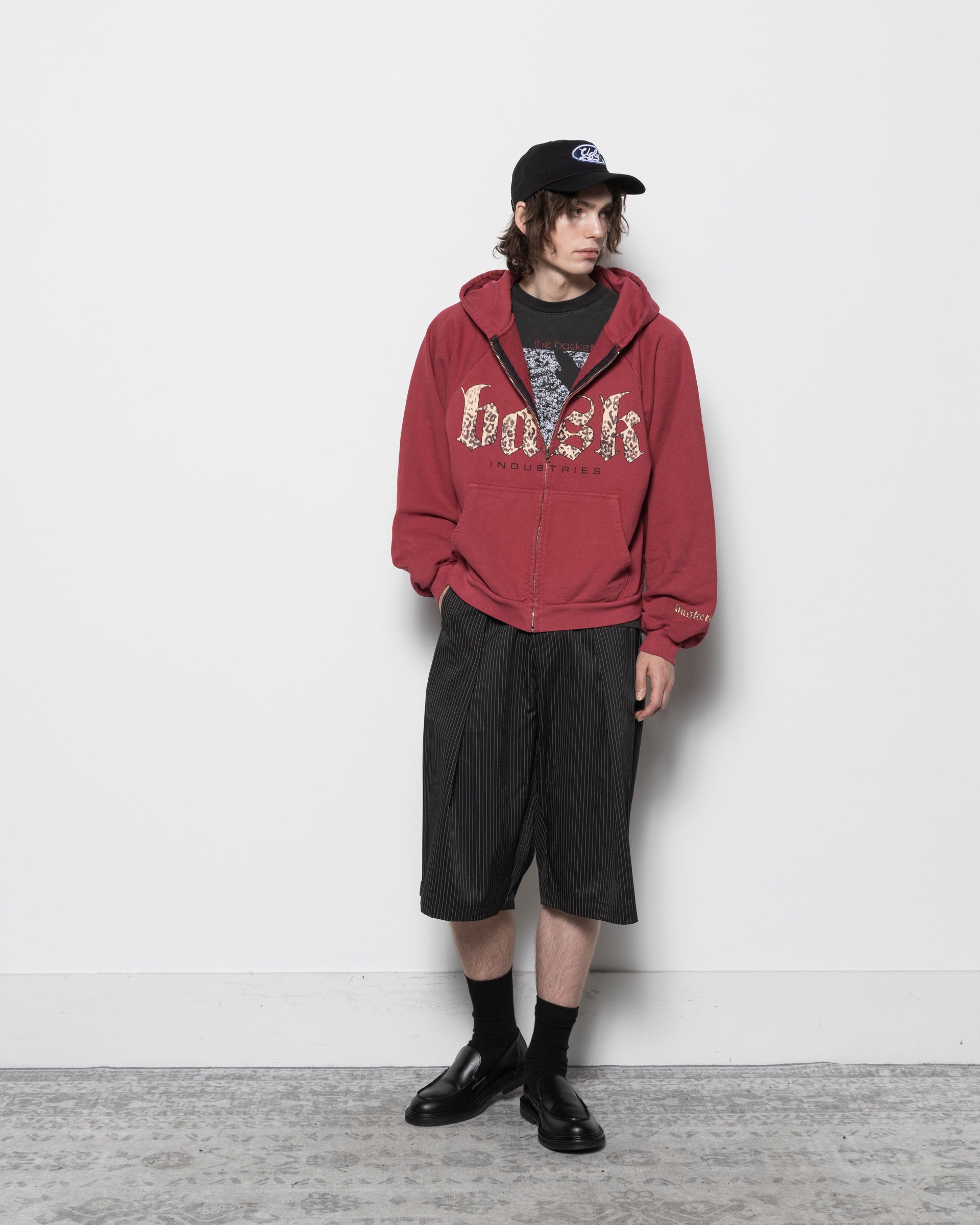 Industries Zip Hoodie in Brick