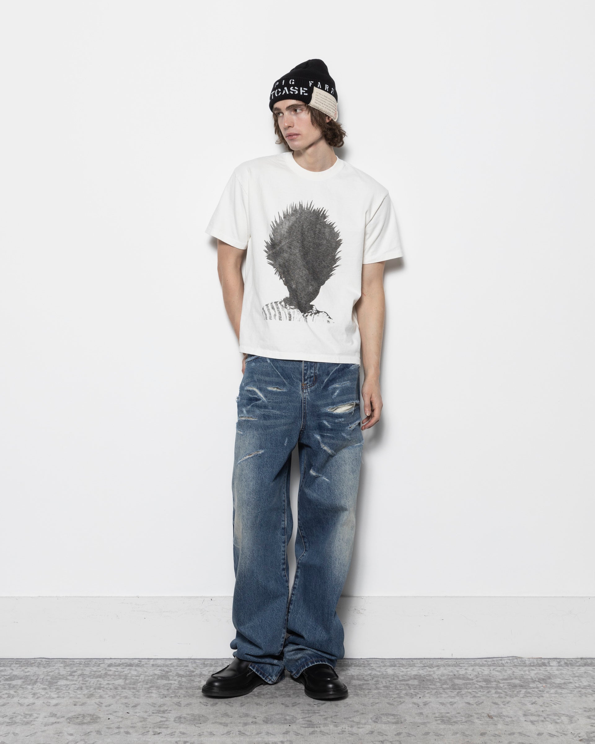Basketcase Lax Baggy Denim in Sugarcane Blue | Roden Gray
