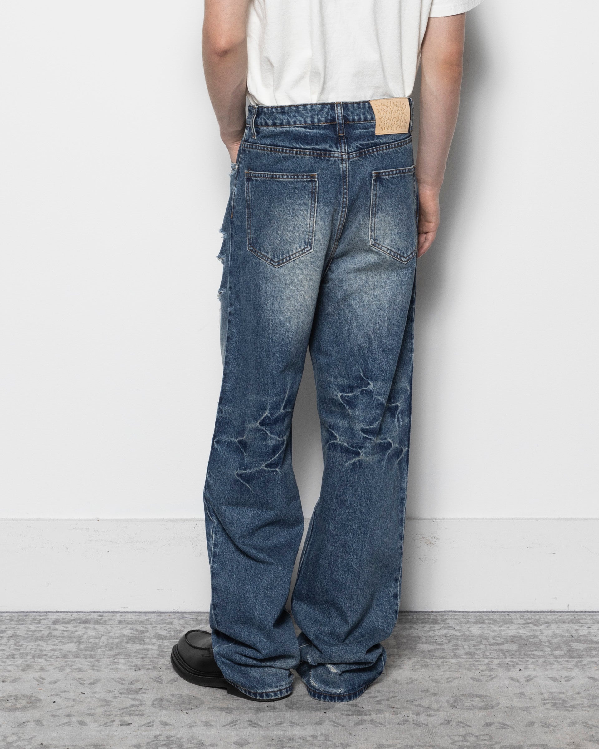 Lax Baggy Denim in Sugarcane Blue