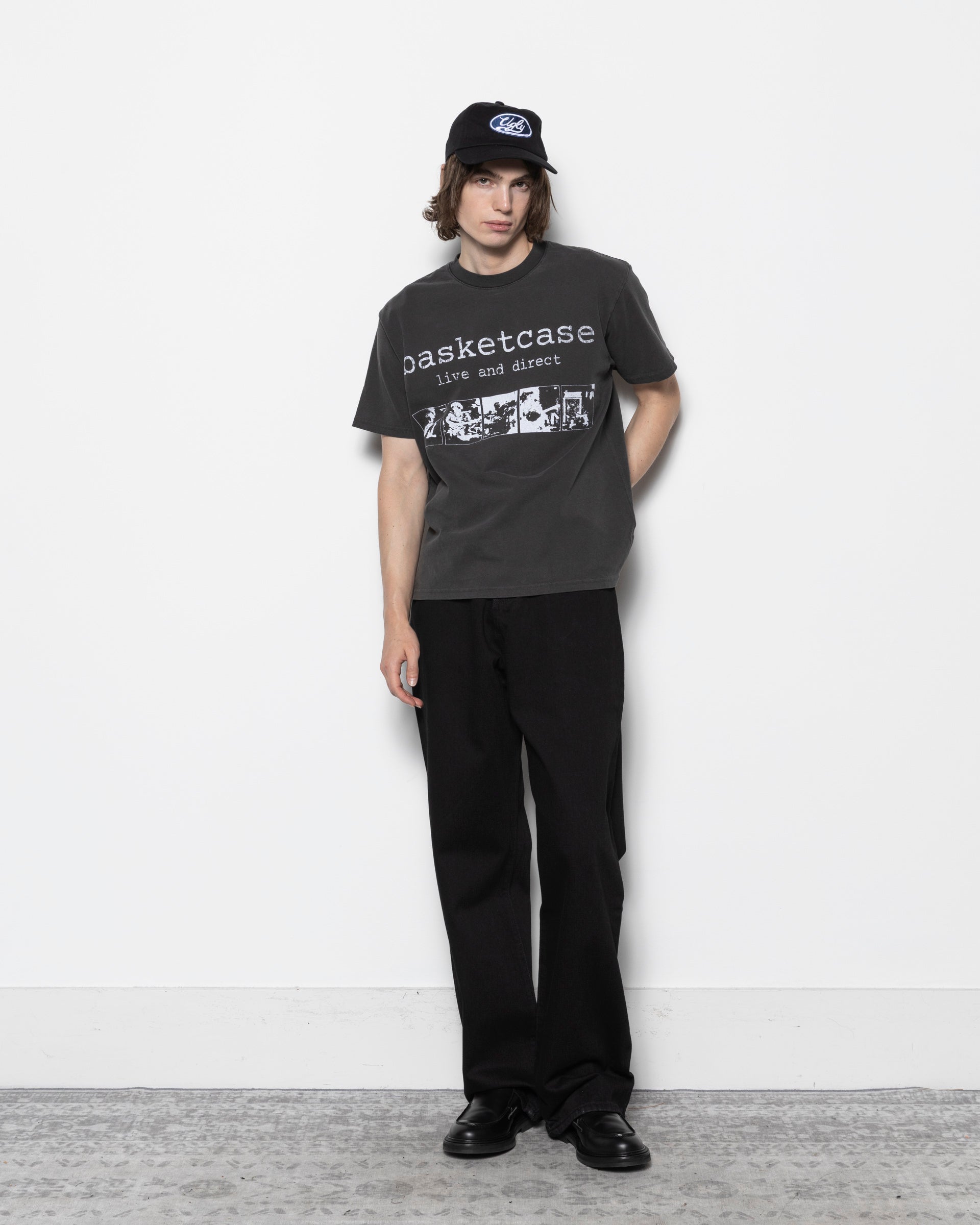 Basketcase Lax Baggy Denim in Jet Black | Roden Gray