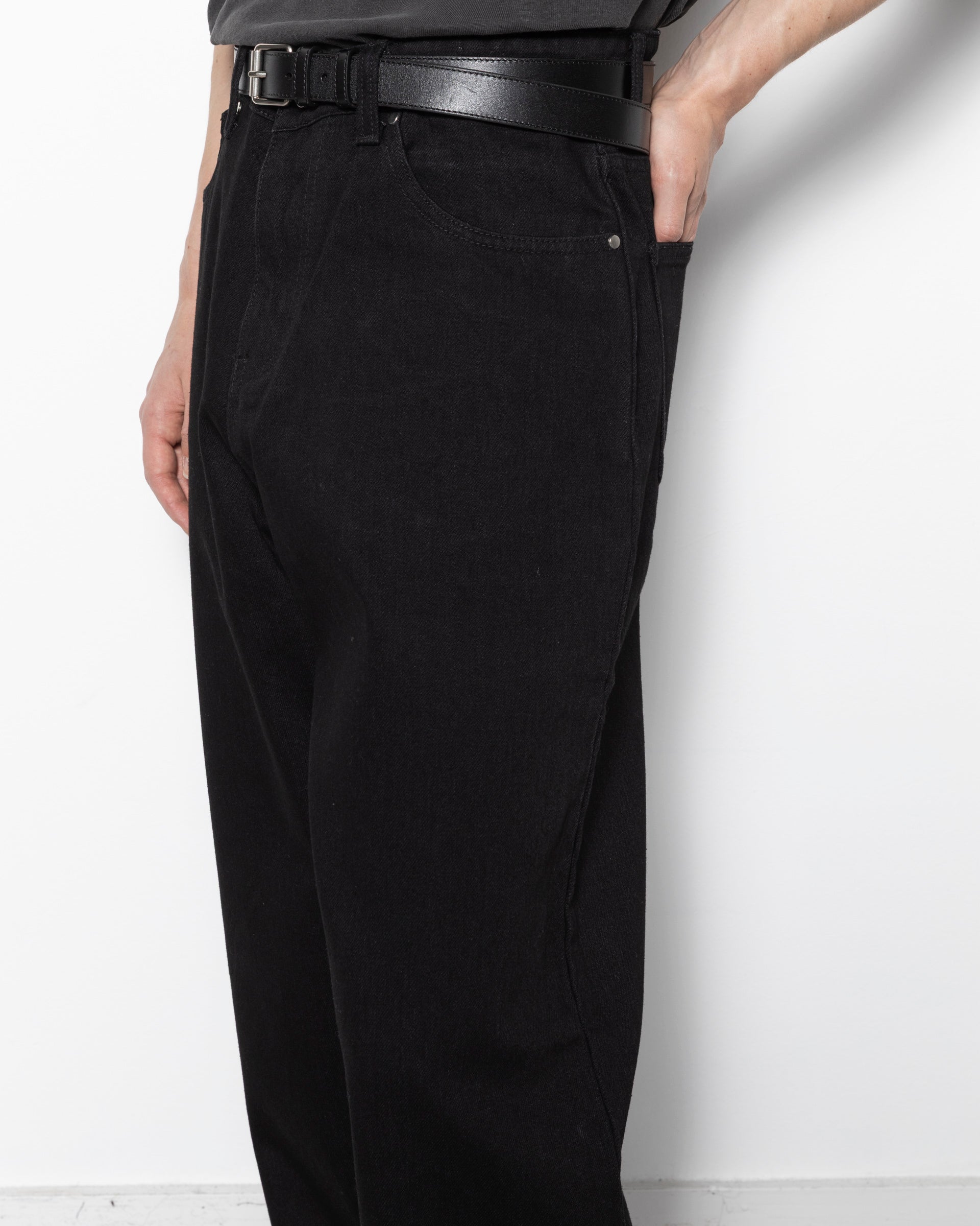 Lax Baggy Denim in Jet Black