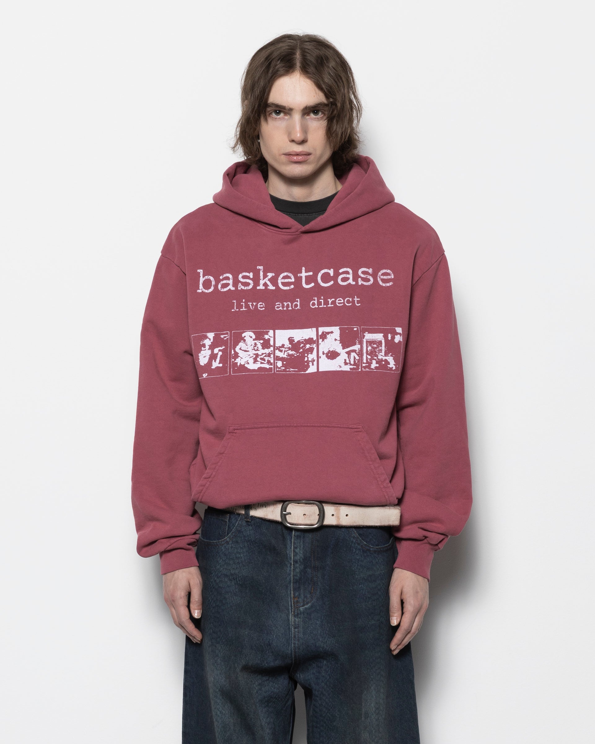 Scar Hoodie in Washed Red