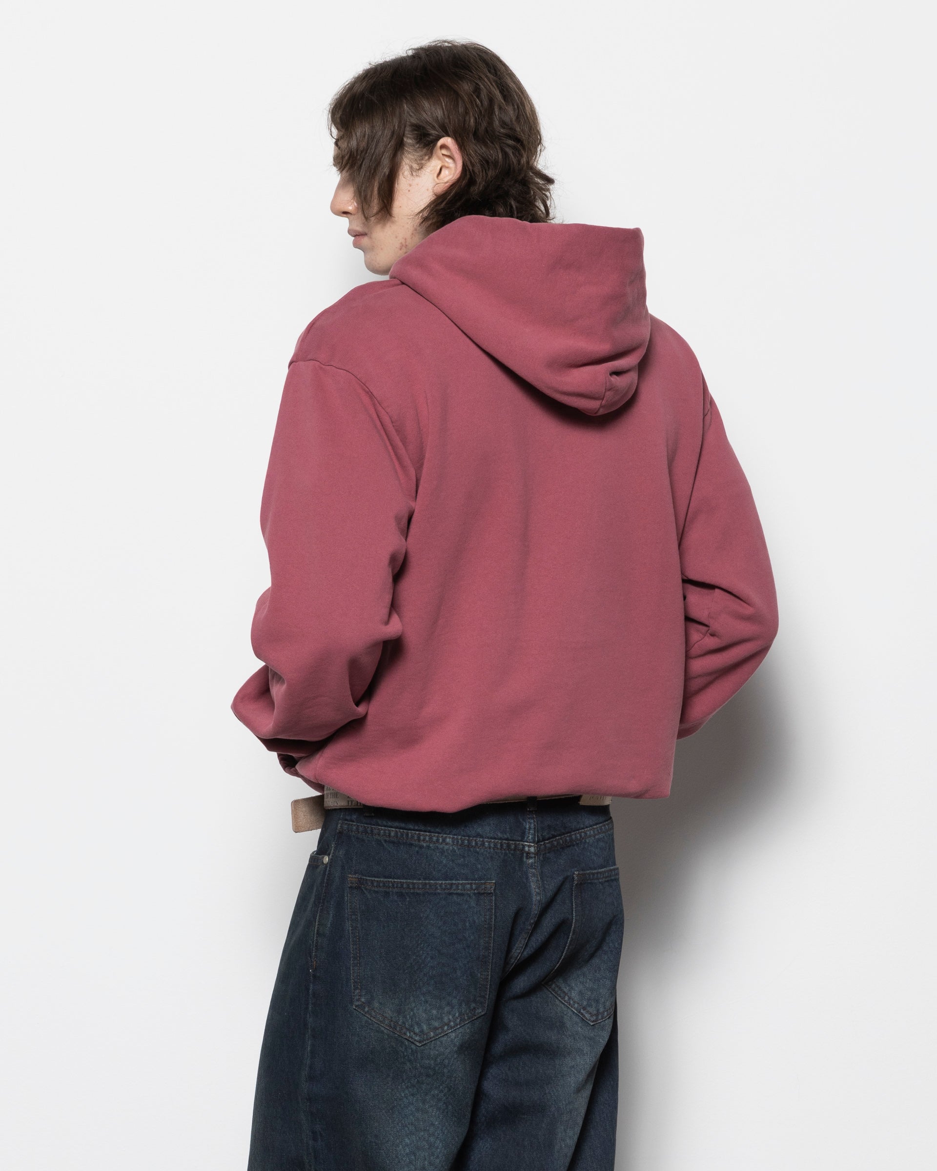 Scar Hoodie in Washed Red