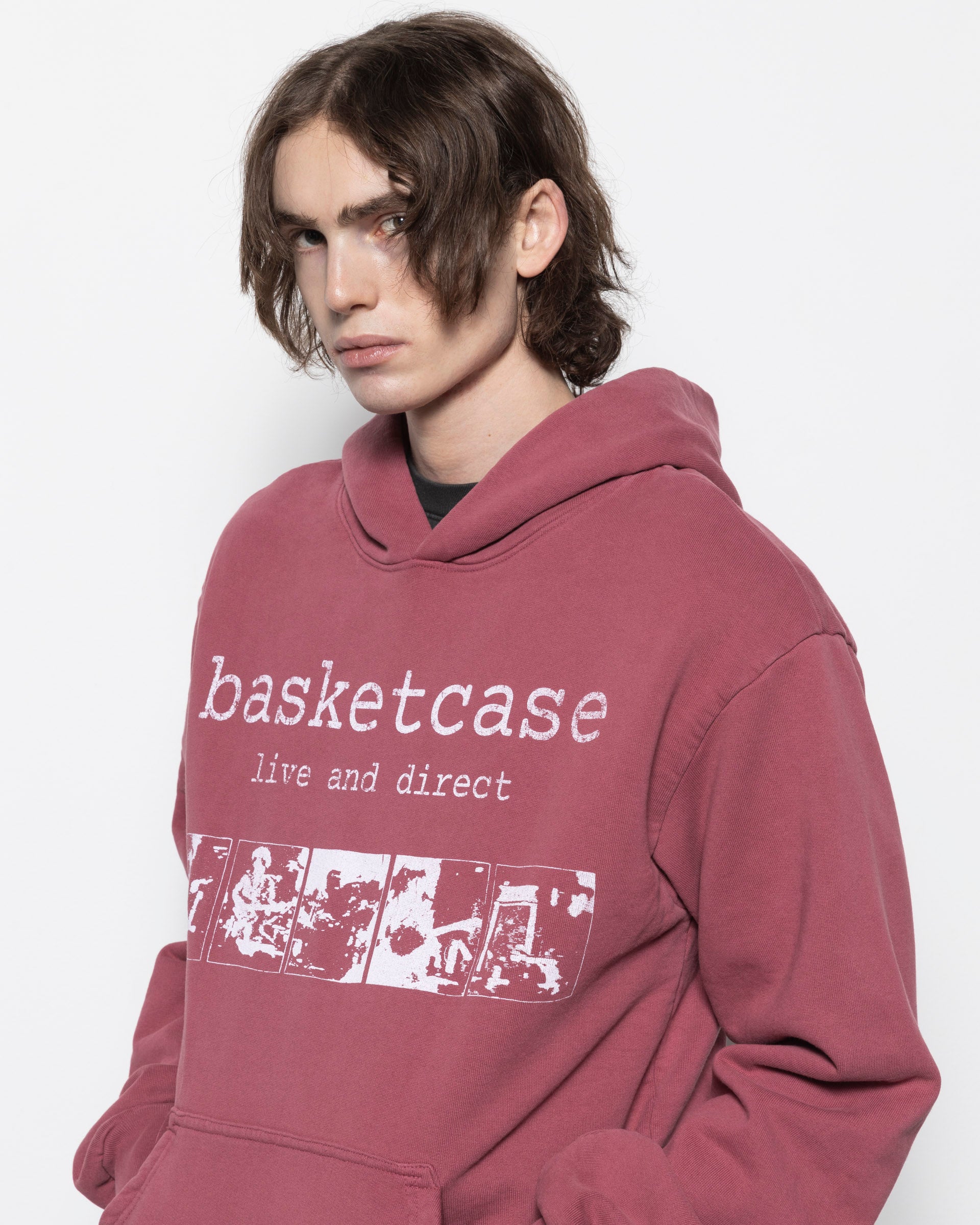 Scar Hoodie in Washed Red