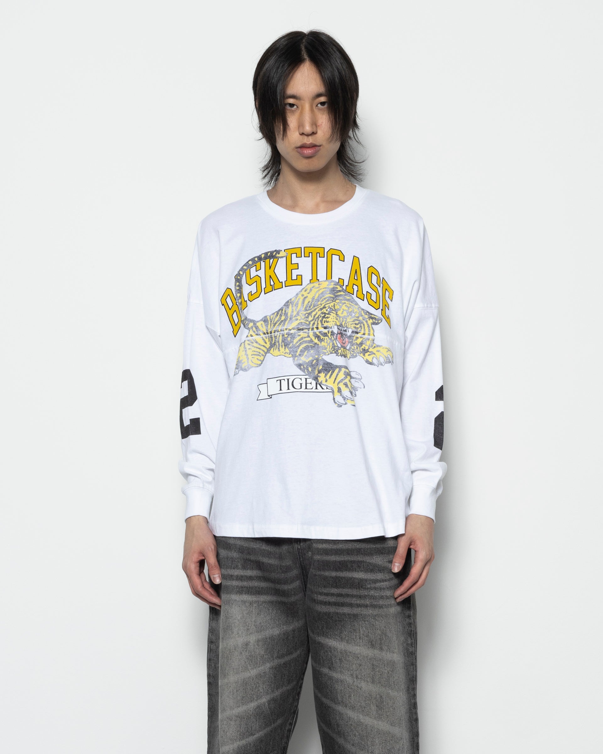 【BASKETCASE】TIGER, football longsleeve Basketcase - Tiger Football Longsleeve T-shirt | HBX