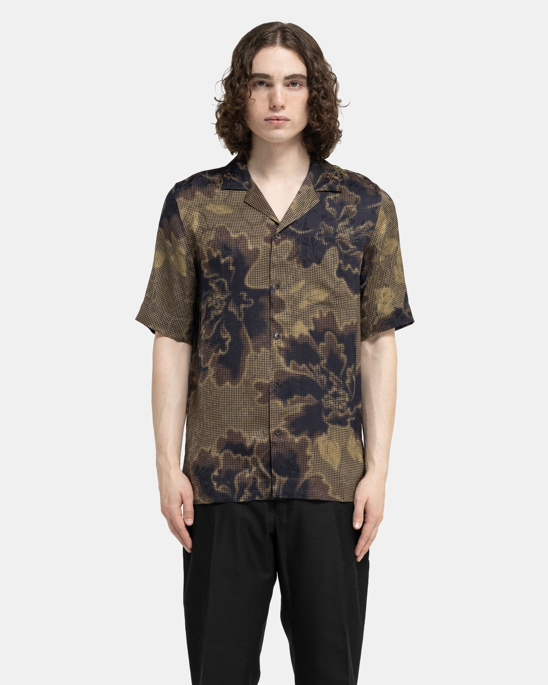 Dries Van Noten Carltone Shirt in Brown