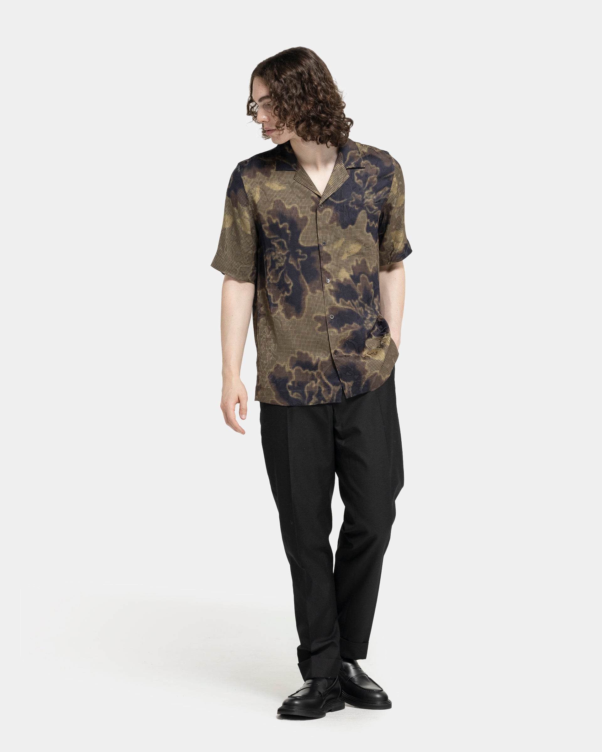 Dries Van Noten Carltone Shirt in Brown