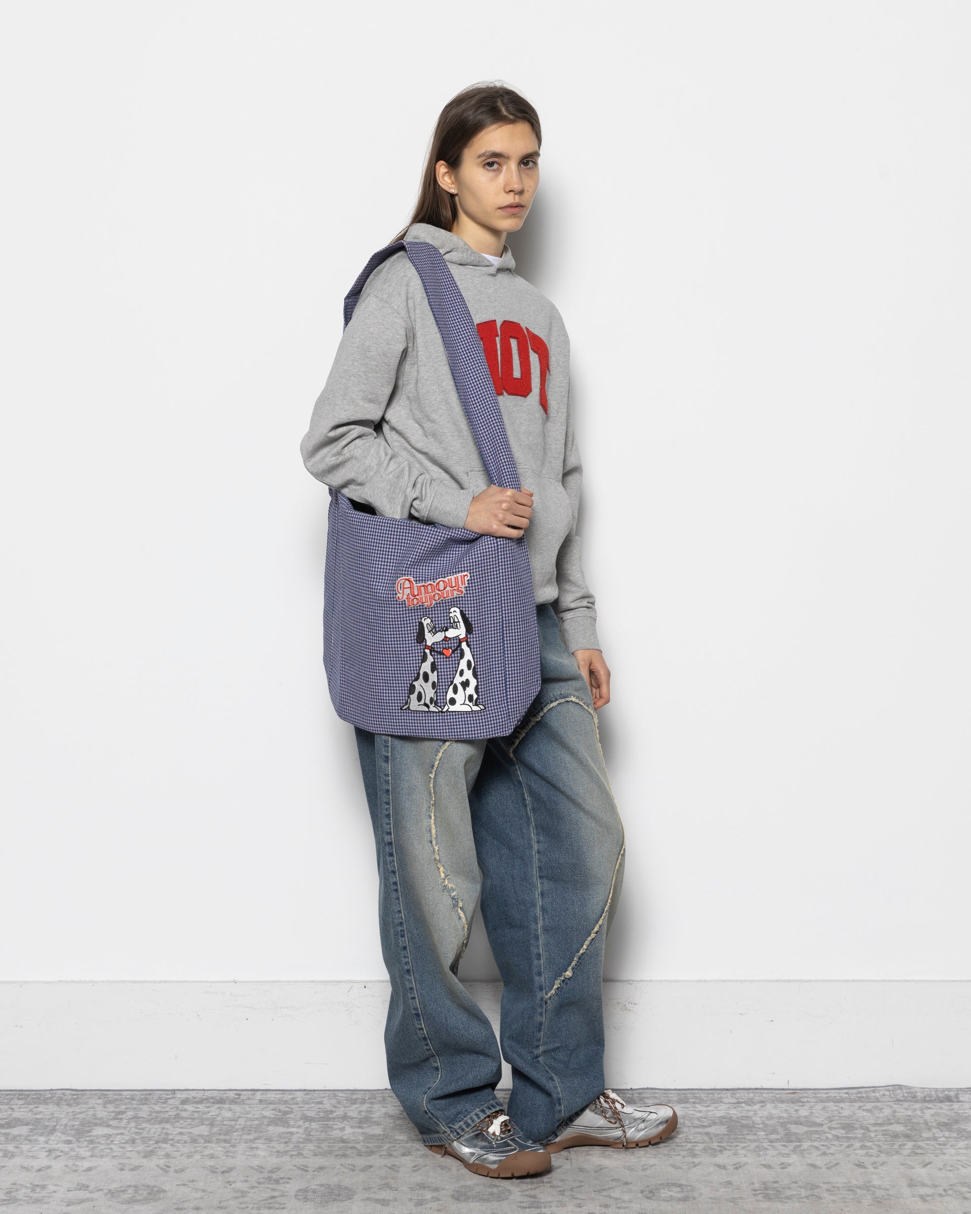 Carne University Hoodie in Melange Grey
