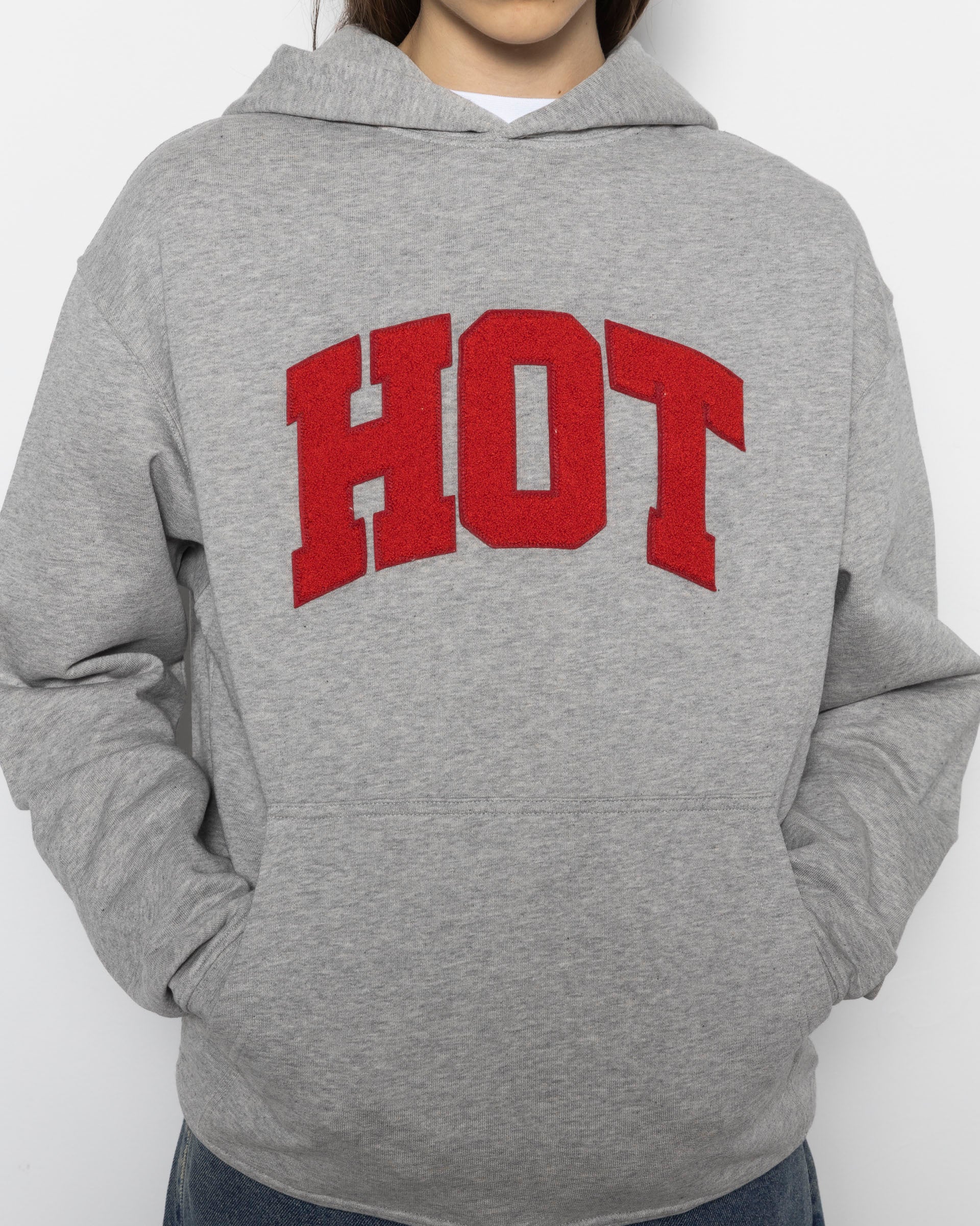 Carne University Hoodie in Melange Grey