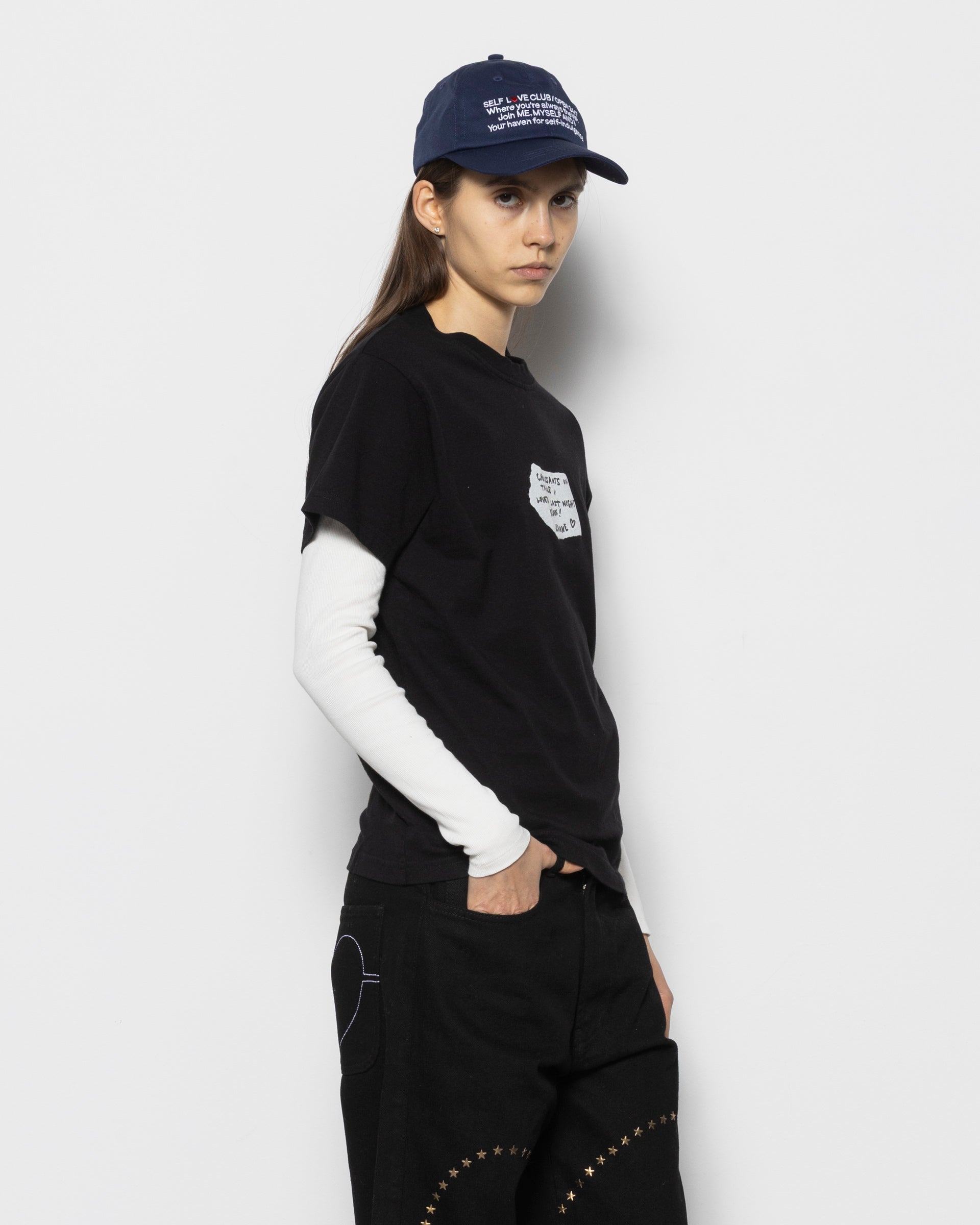 Croissant Crush T-shirt in Black