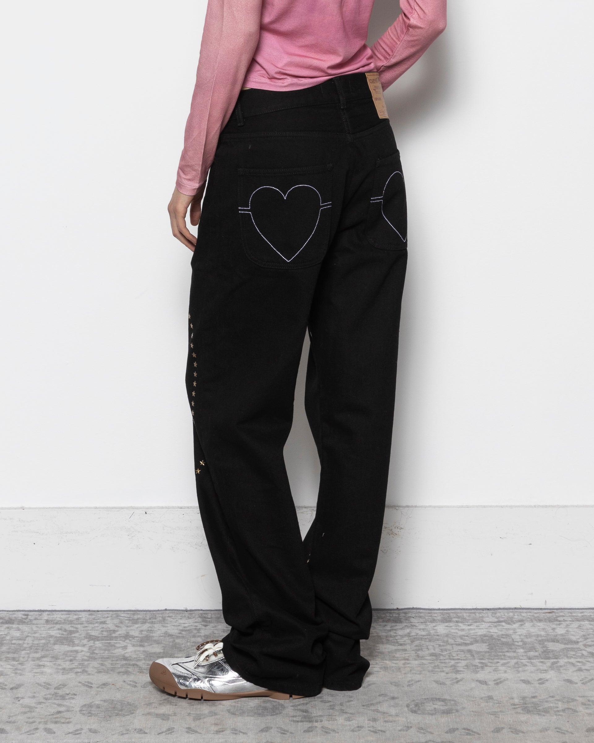 Heart Break Pants in Black