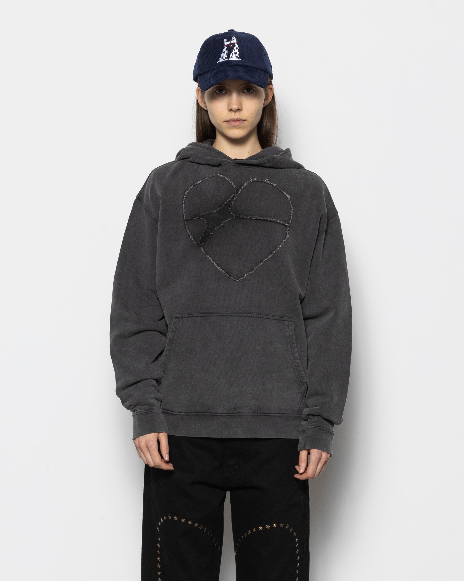 Carne Bollente Heartbreaker Hoodie in Off Black | RODEN GRAY