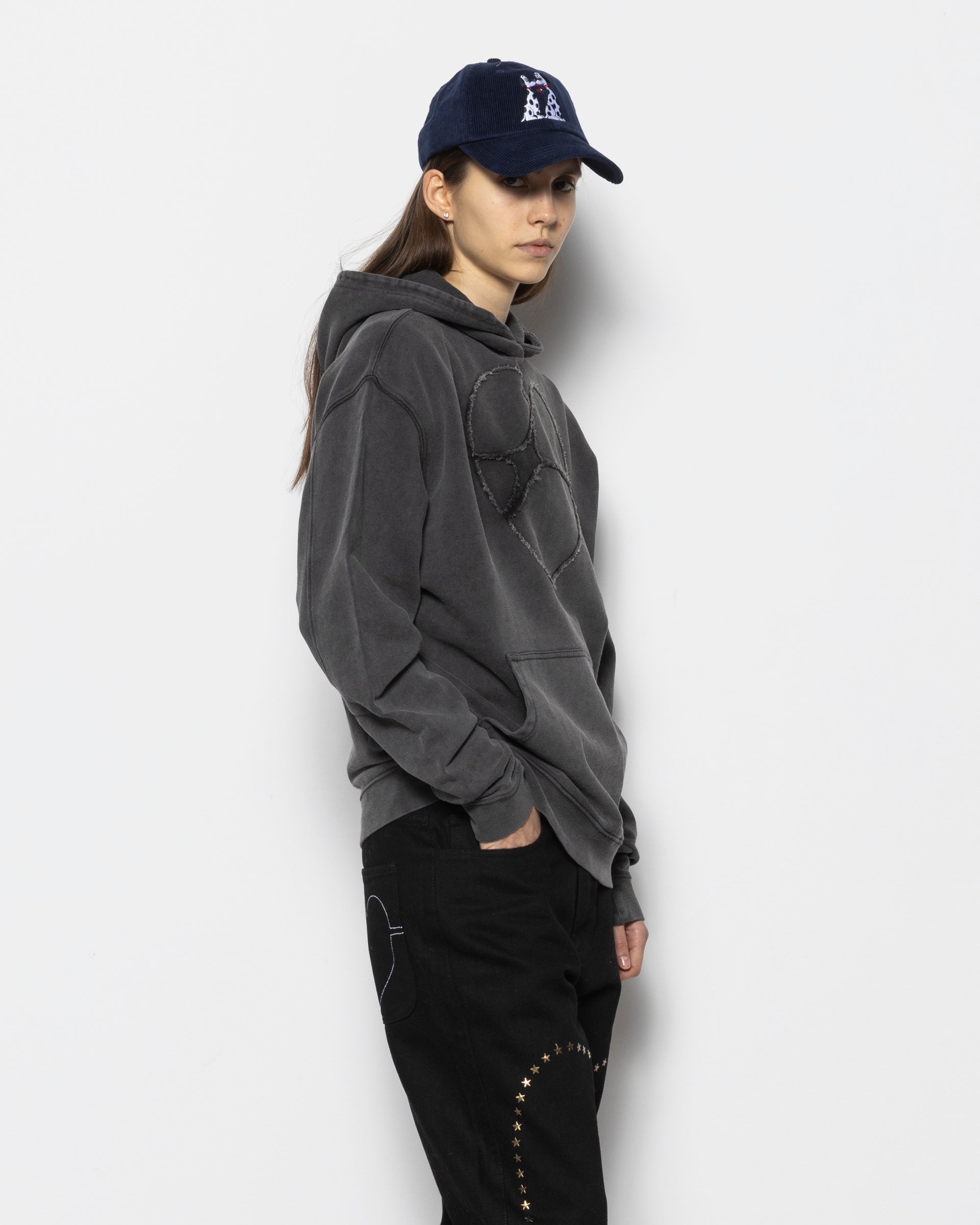 Heartbreaker Hoodie in Off Black