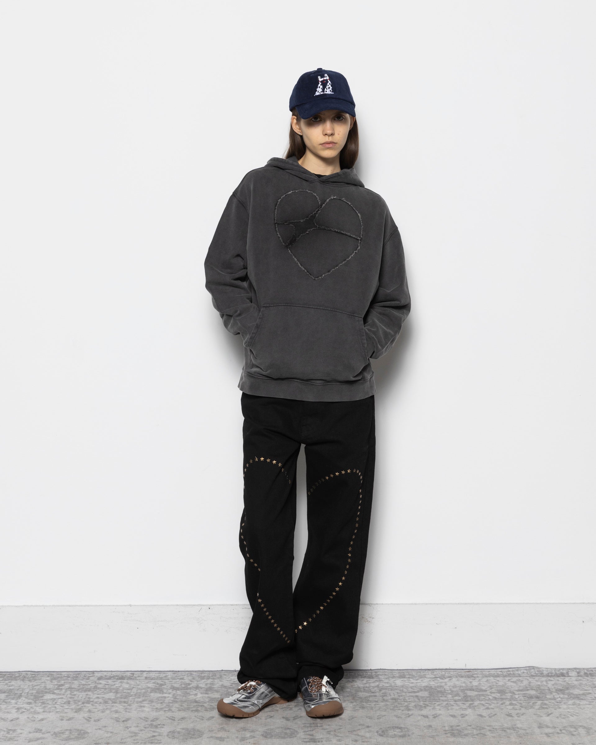 Heartbreaker Hoodie in Off Black