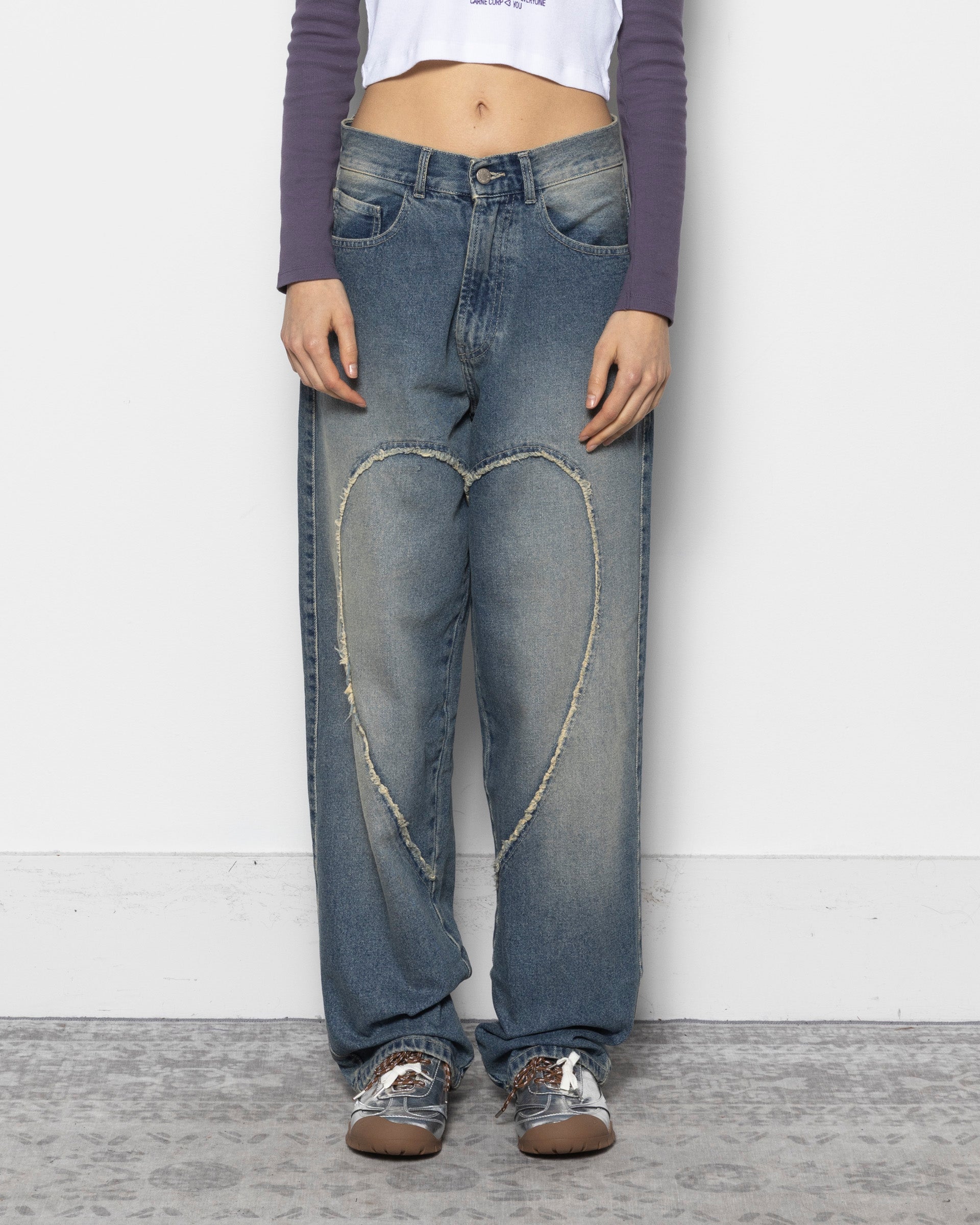 Love Pants 00's in Washed Blue