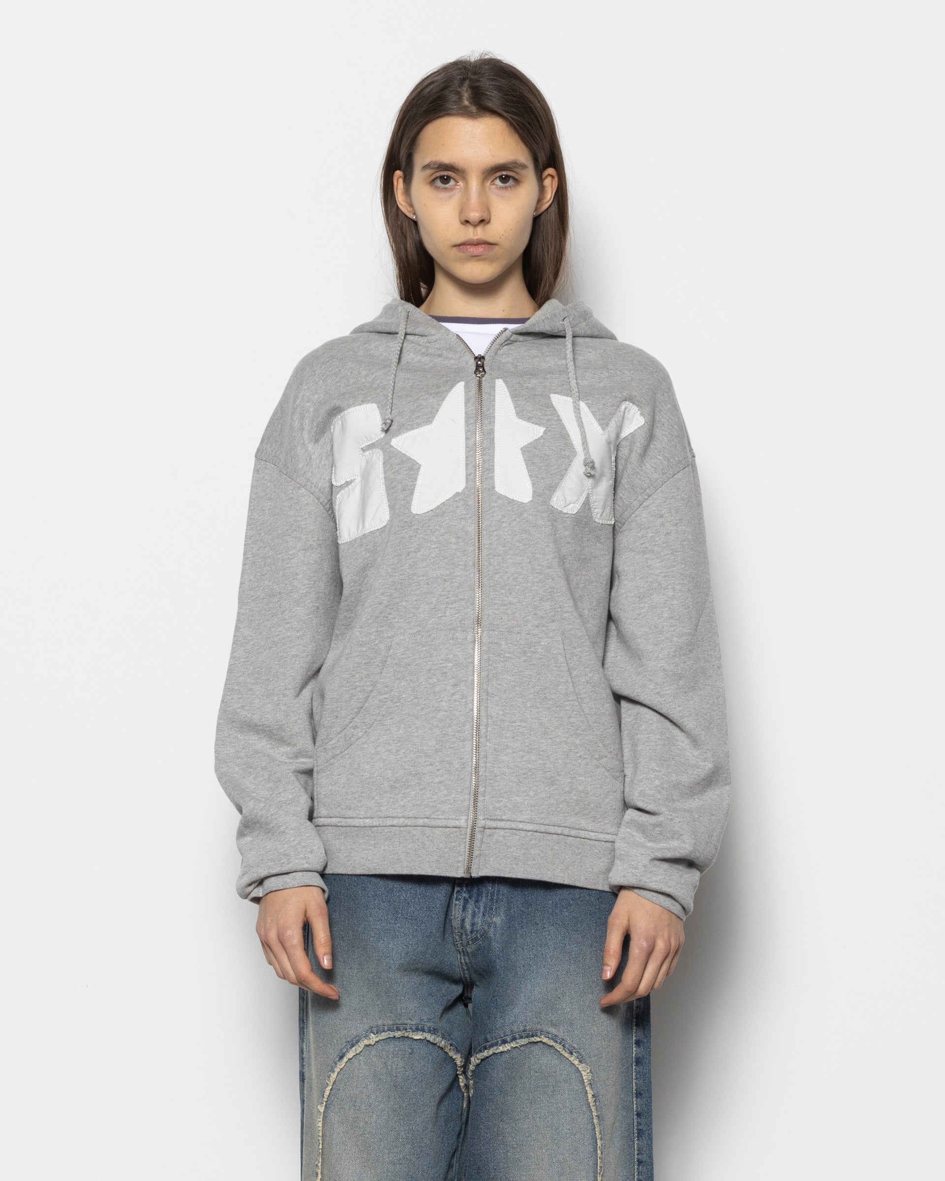 Stellar Sass Hoodie in Melange Grey