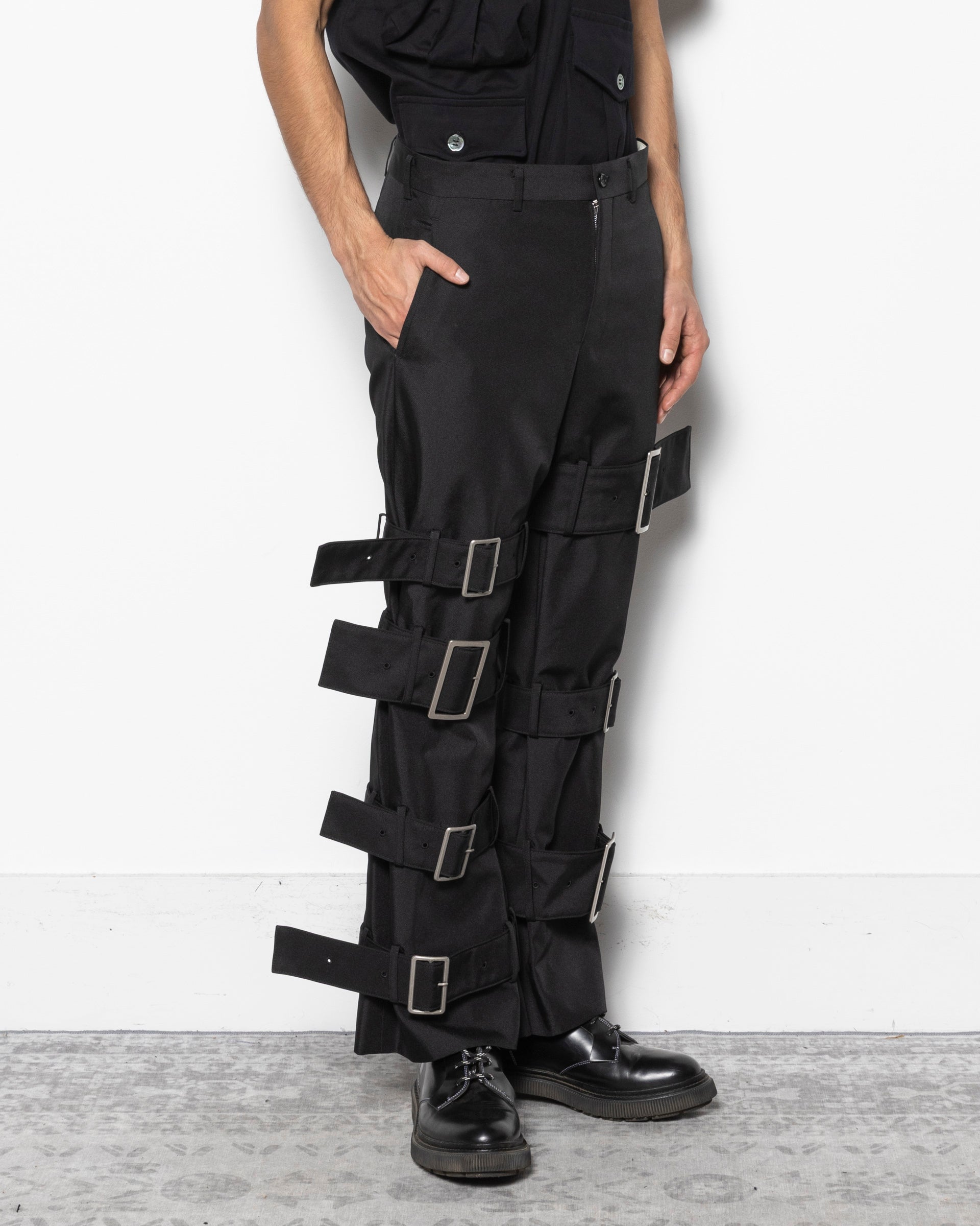 Buckled Pants in Black