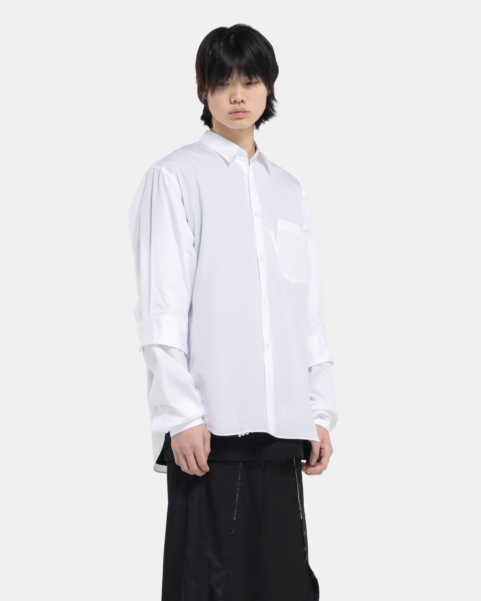 Multi-Arm Shirt in White