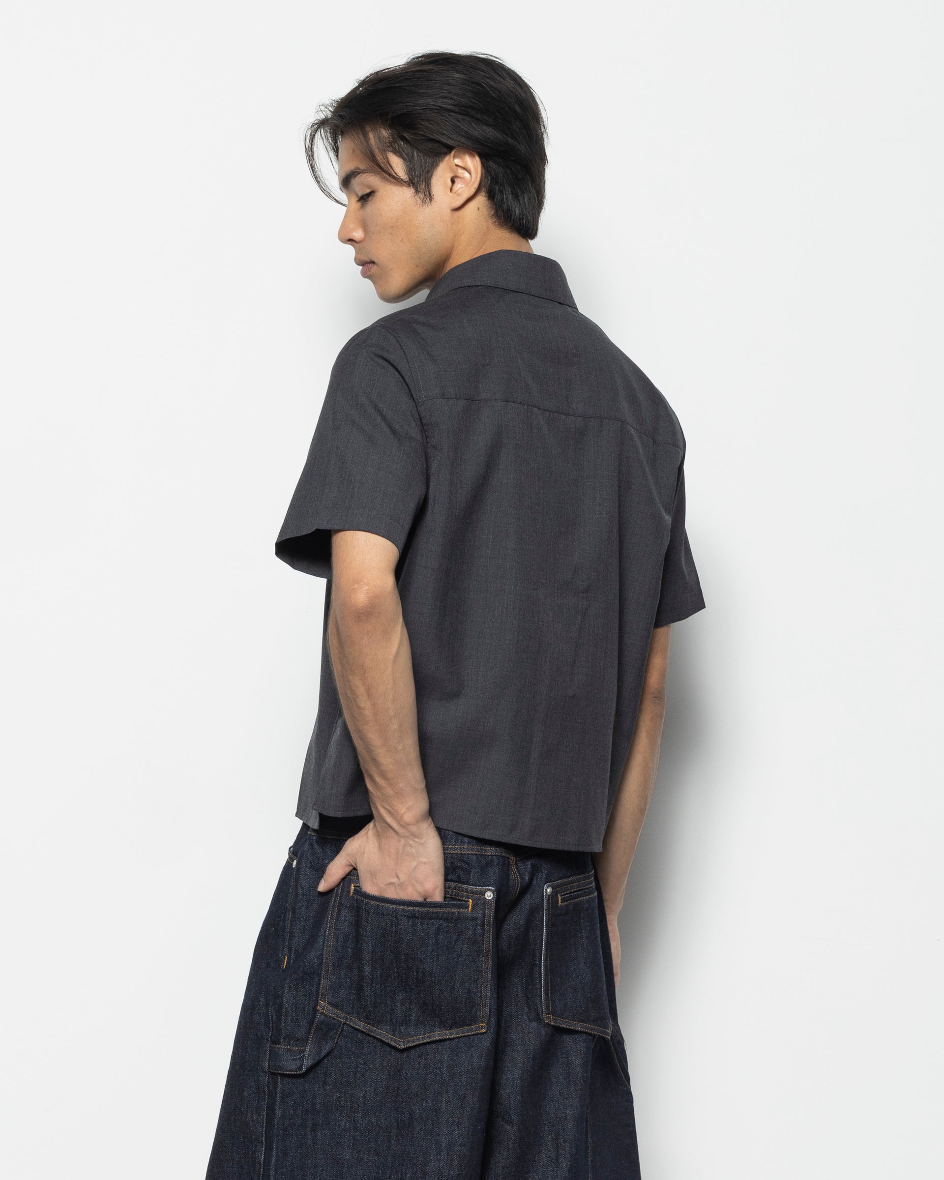 Faroe Short Sleeve Shirt in Grey
