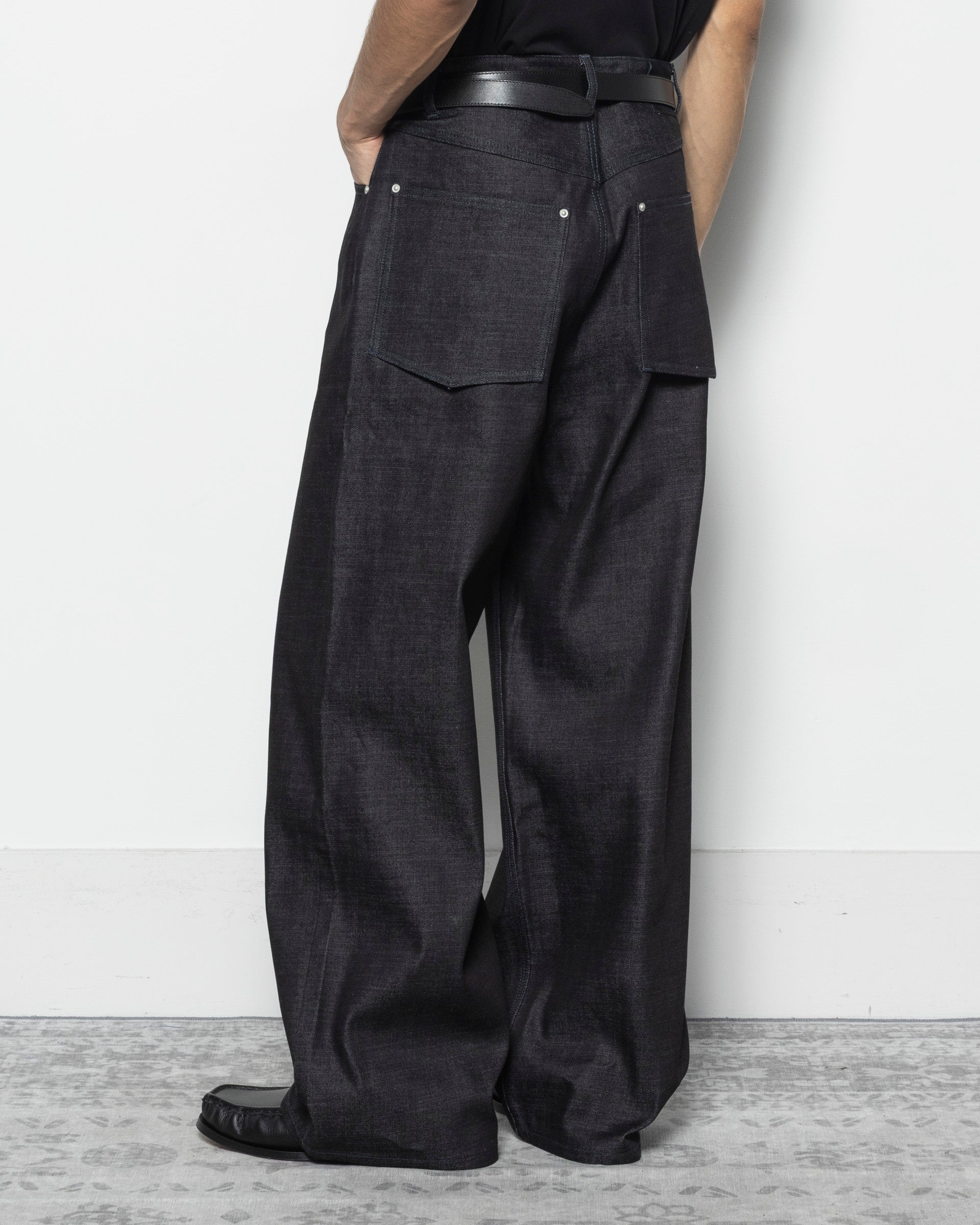 Pollux Denim Pants in Black