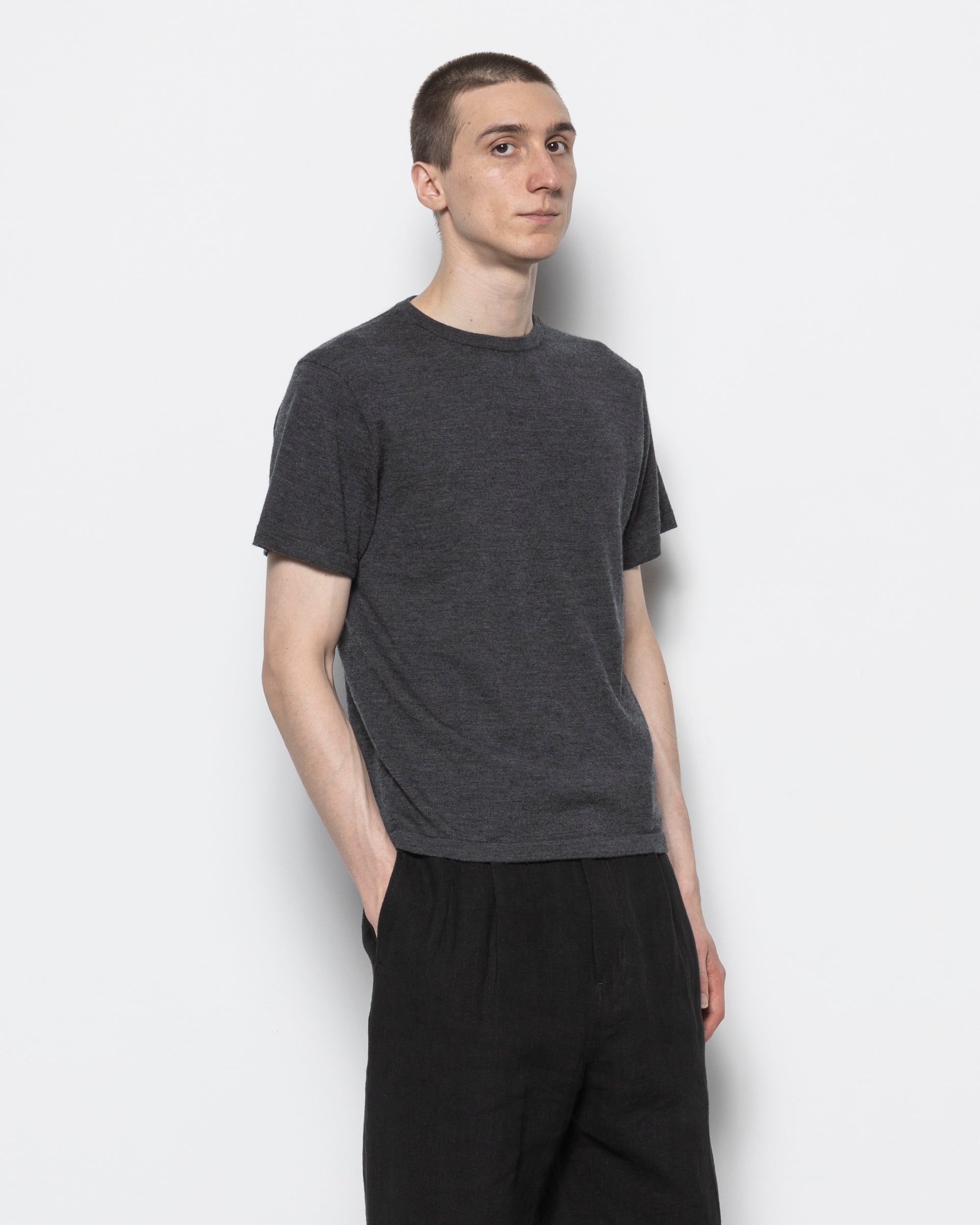 Satre Knit Top in Grey