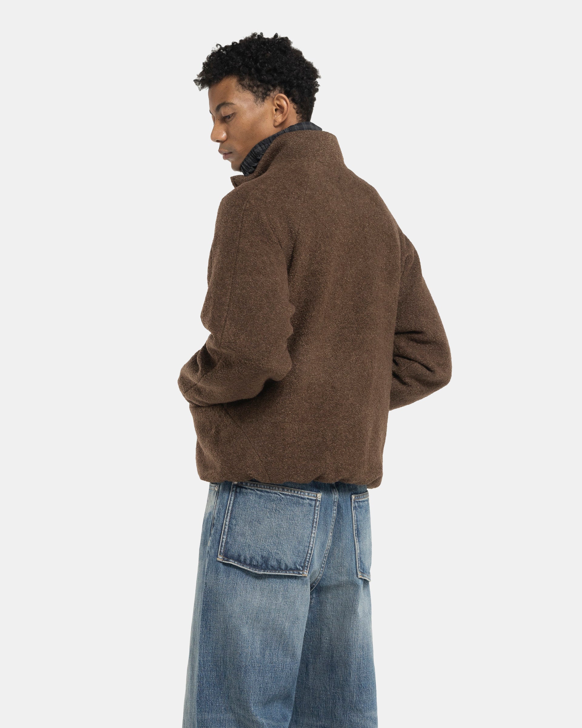 Common Divisor:Contour Woolen Cloth Jacket in Brown|RODEN GRAY