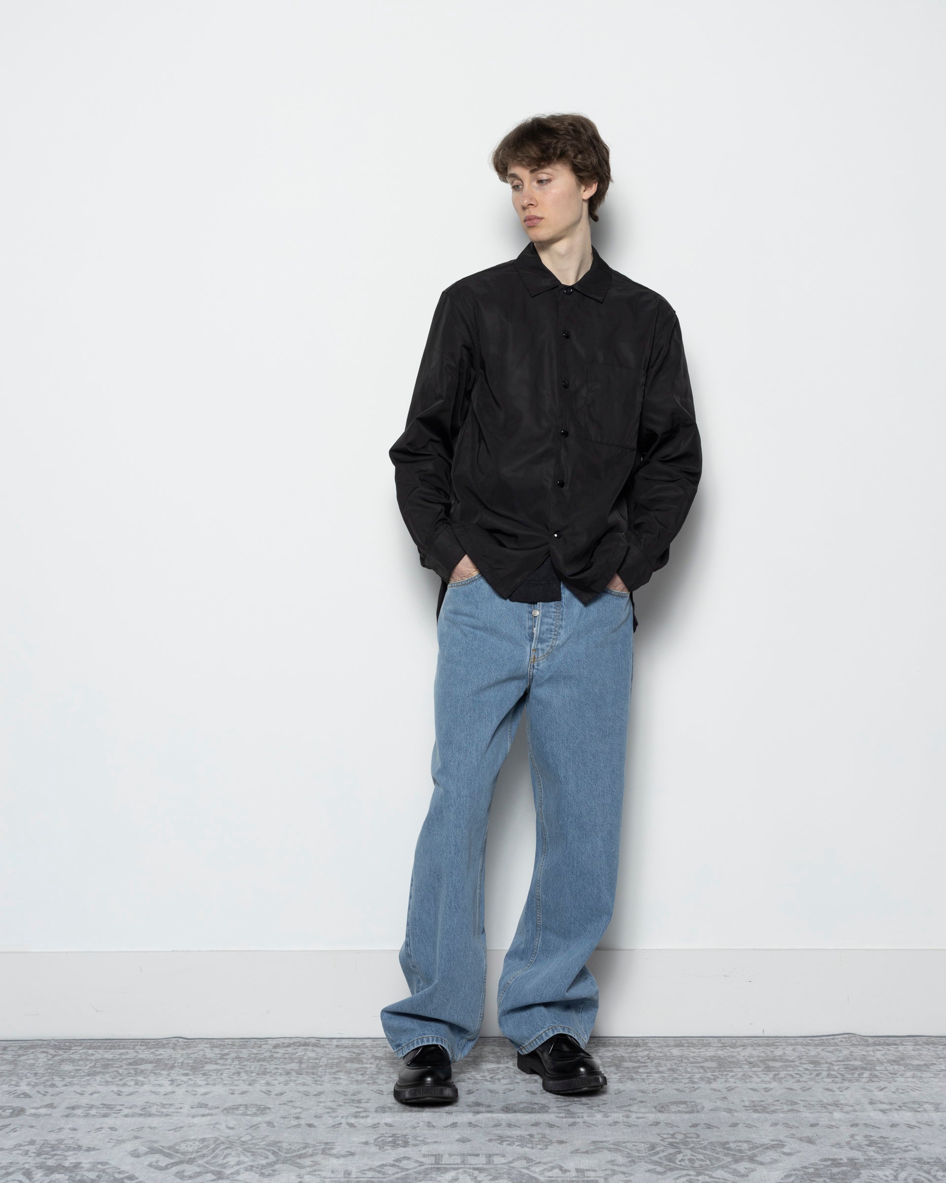 Dries Van Noten Conish Shirt in Black | RODEN GRAY