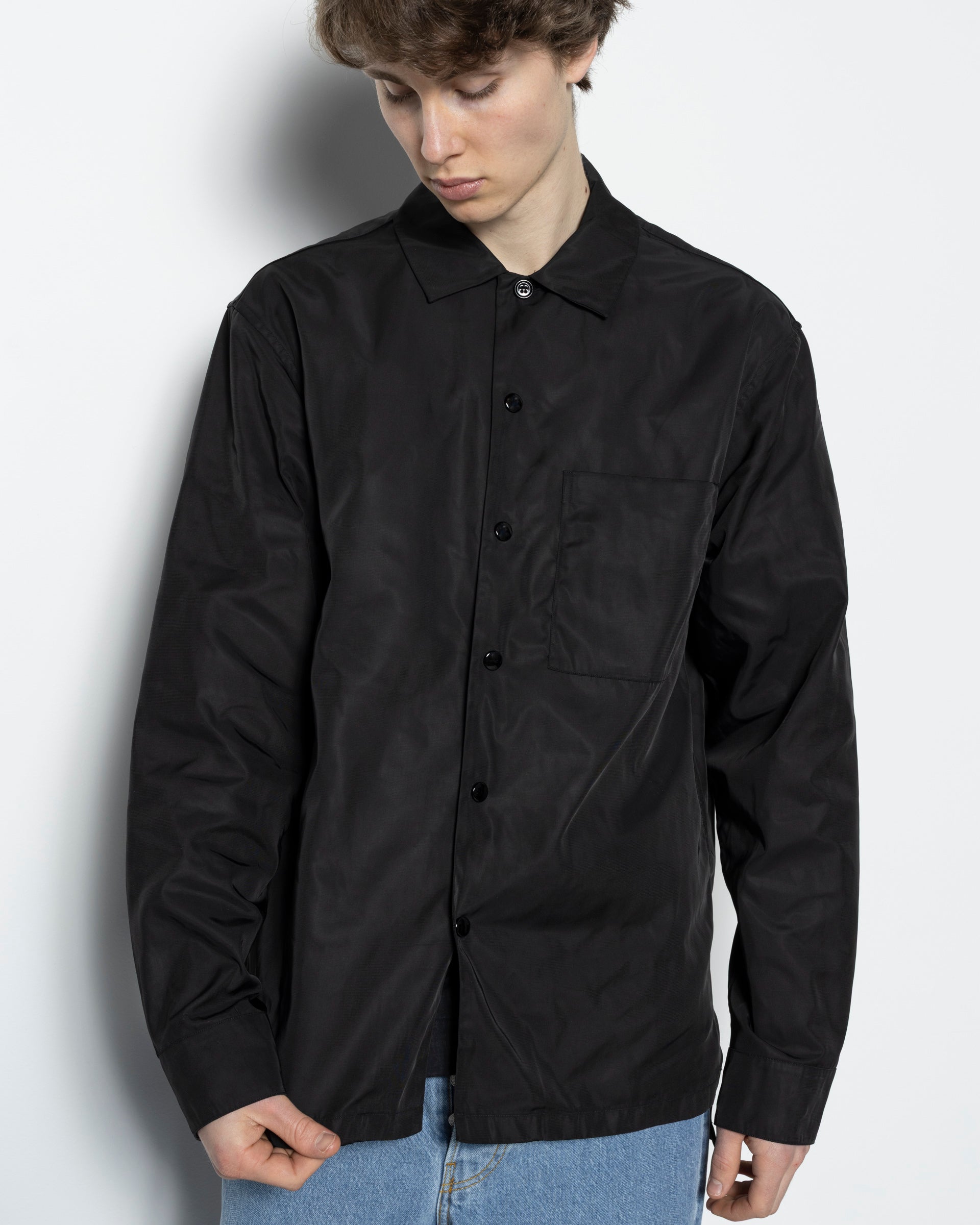 5/6まで　新品未使用　DRIES VAN NOTEN シャツ Dries Van Noten Conish Shirt in Black | RODEN GRAY