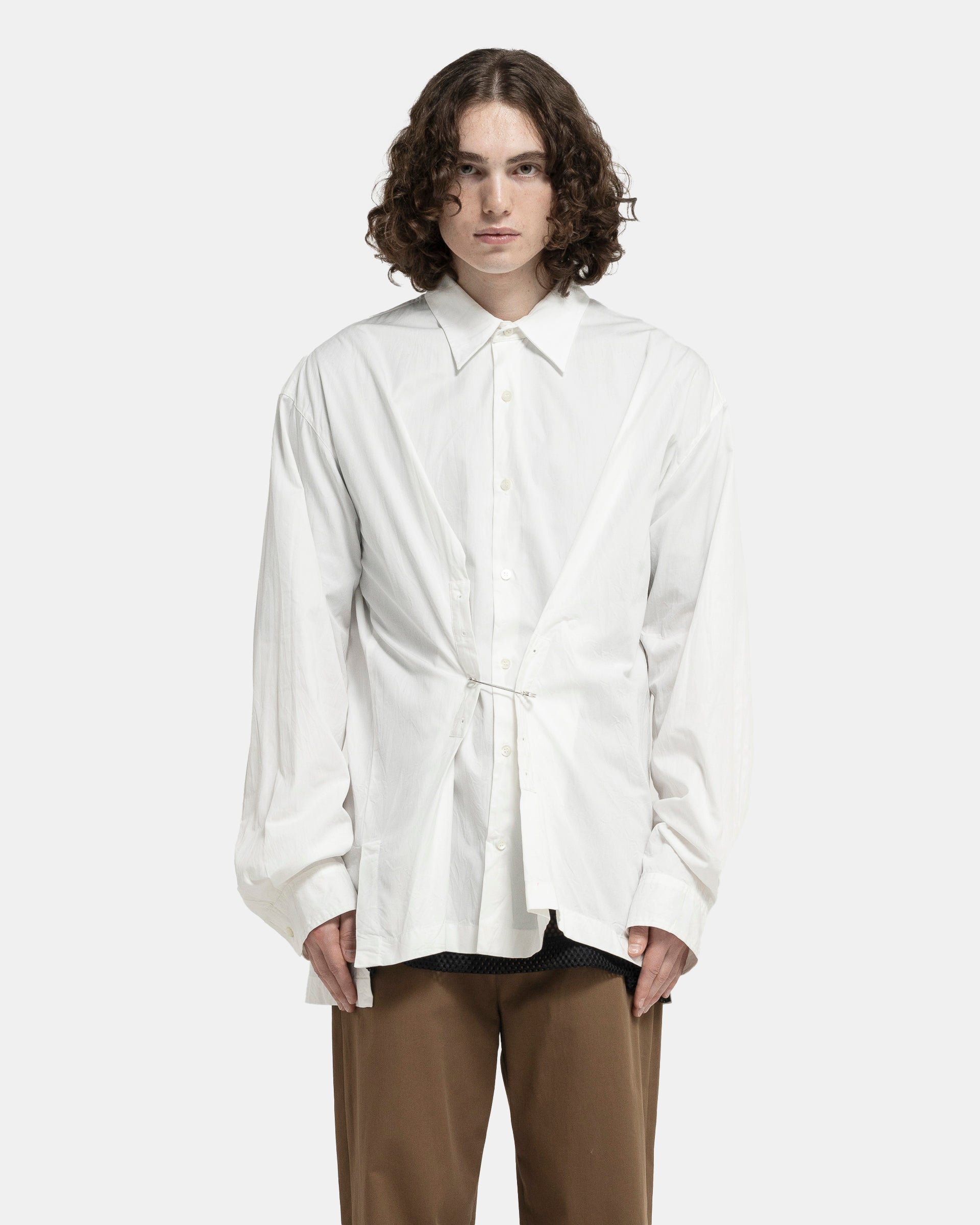 Dries Van Noten Coulter Shirt in Off-White