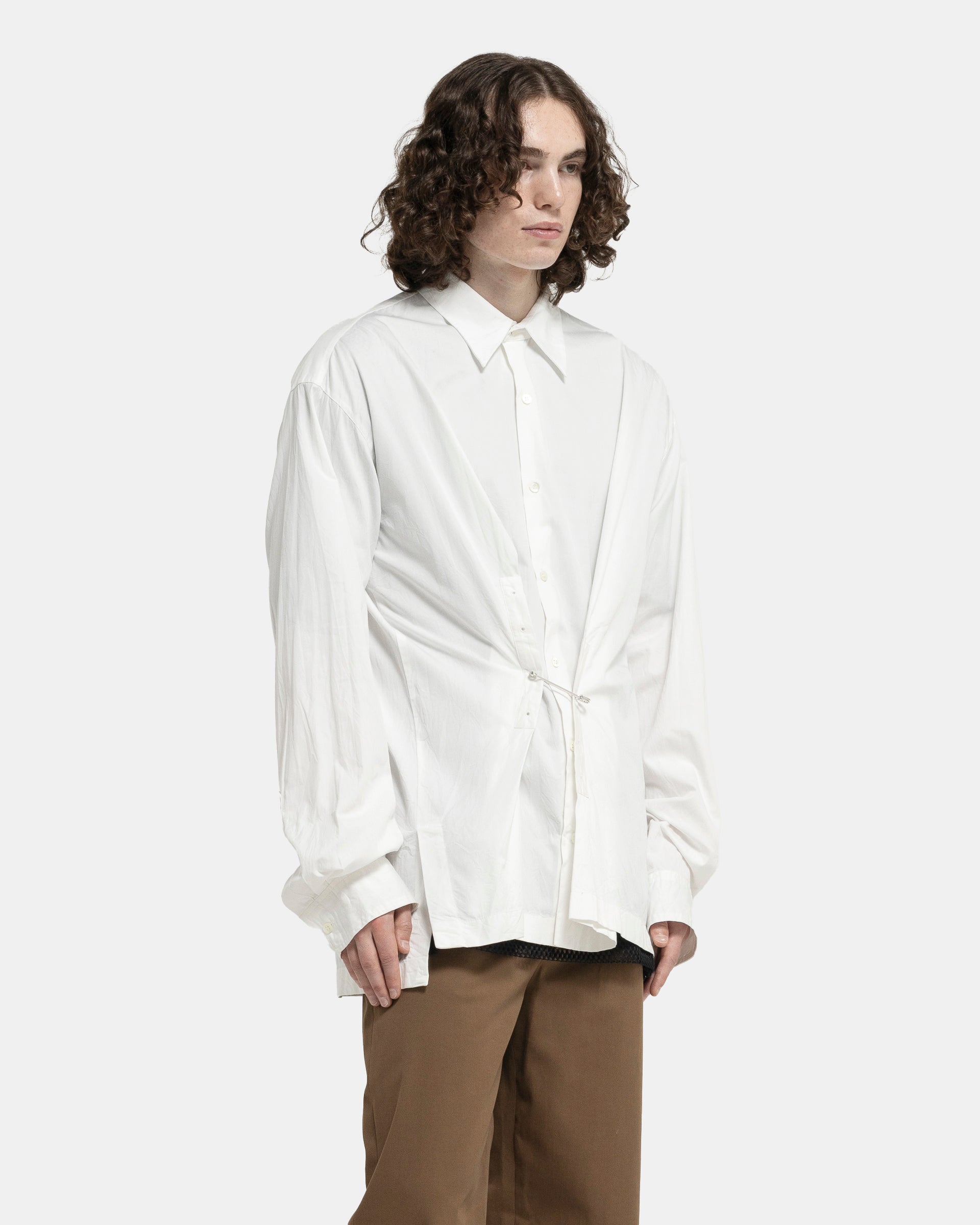 Dries Van Noten Coulter Shirt in Off-White