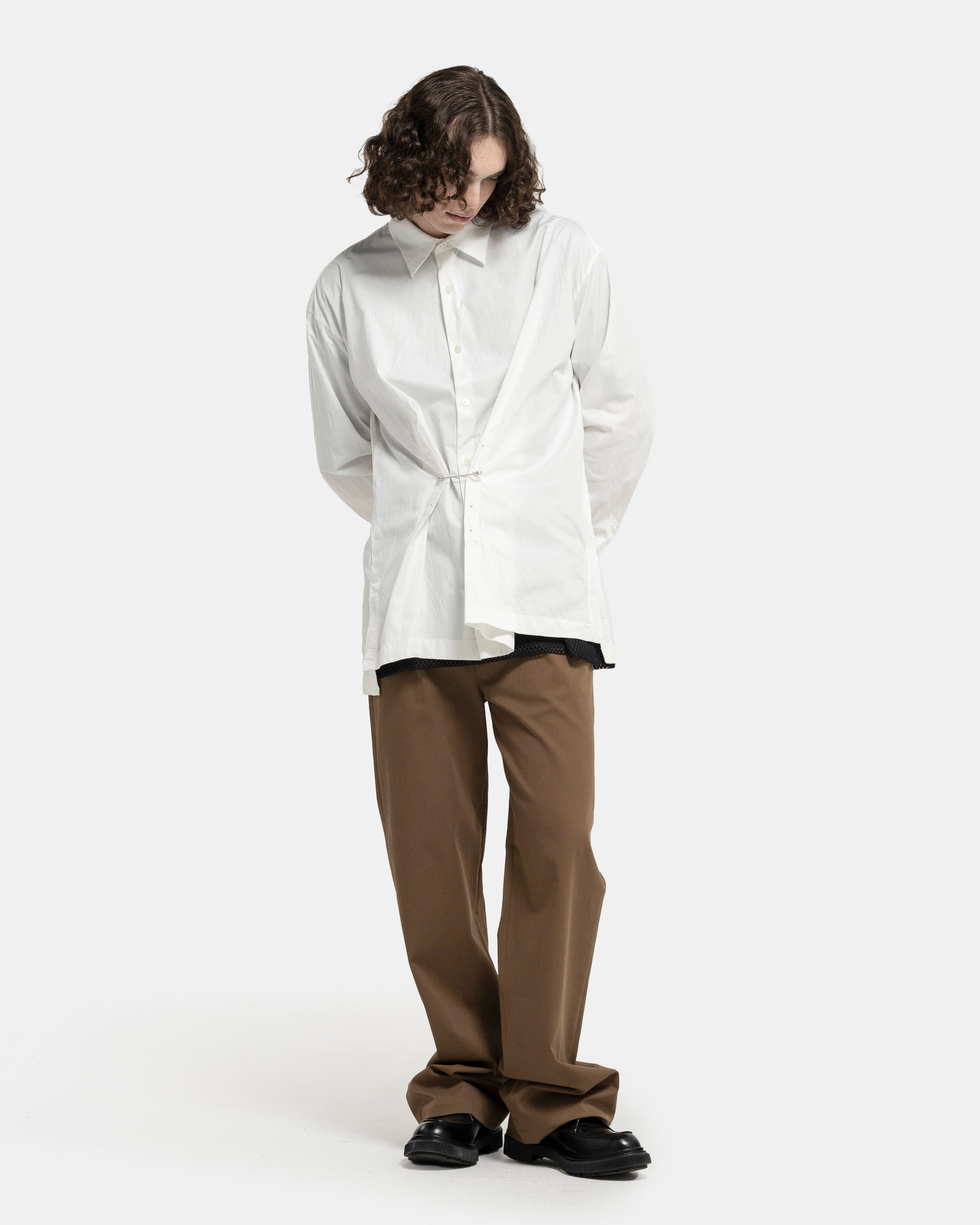 Dries Van Noten Coulter Shirt in Off-White