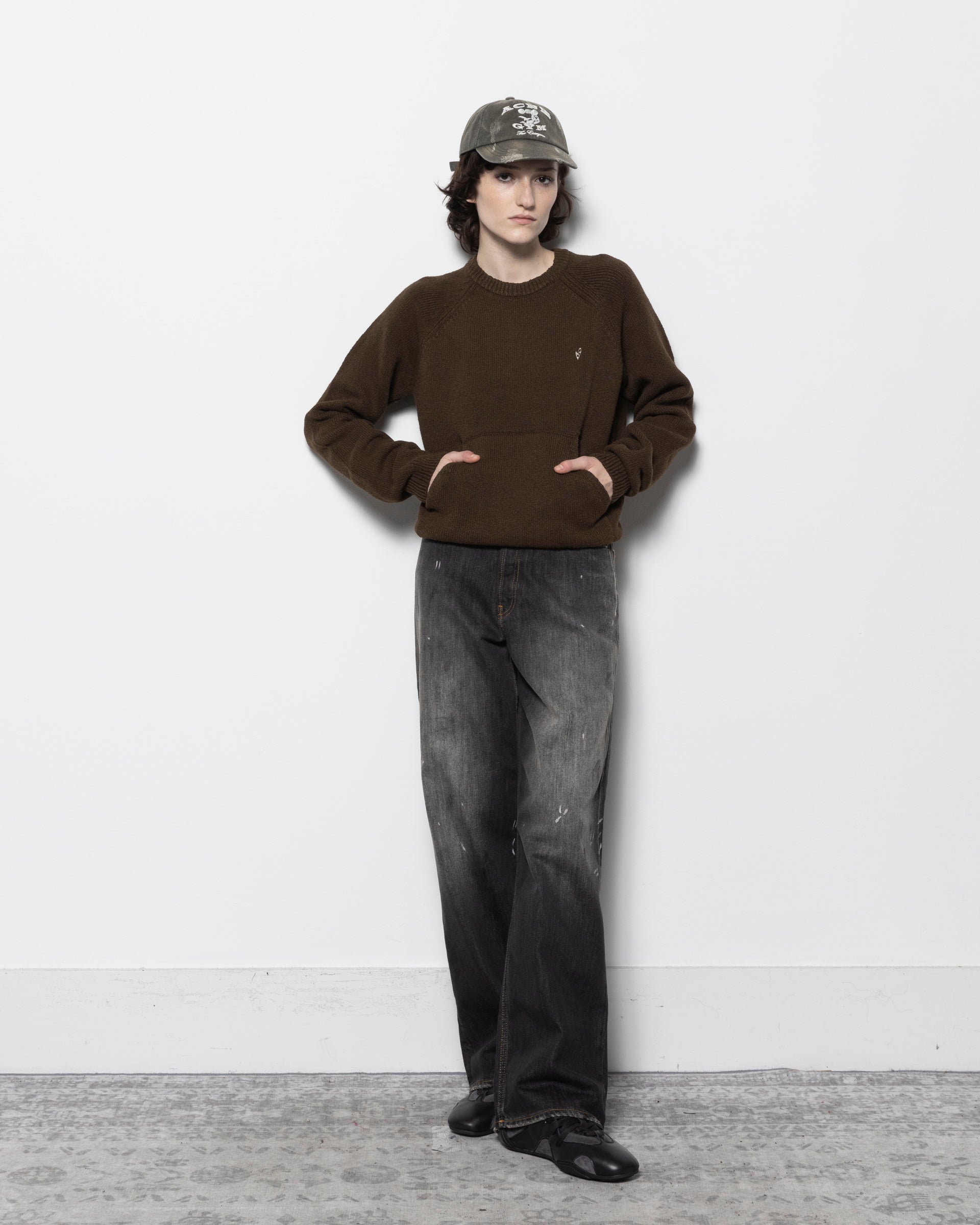Crewneck Jumper in Brown