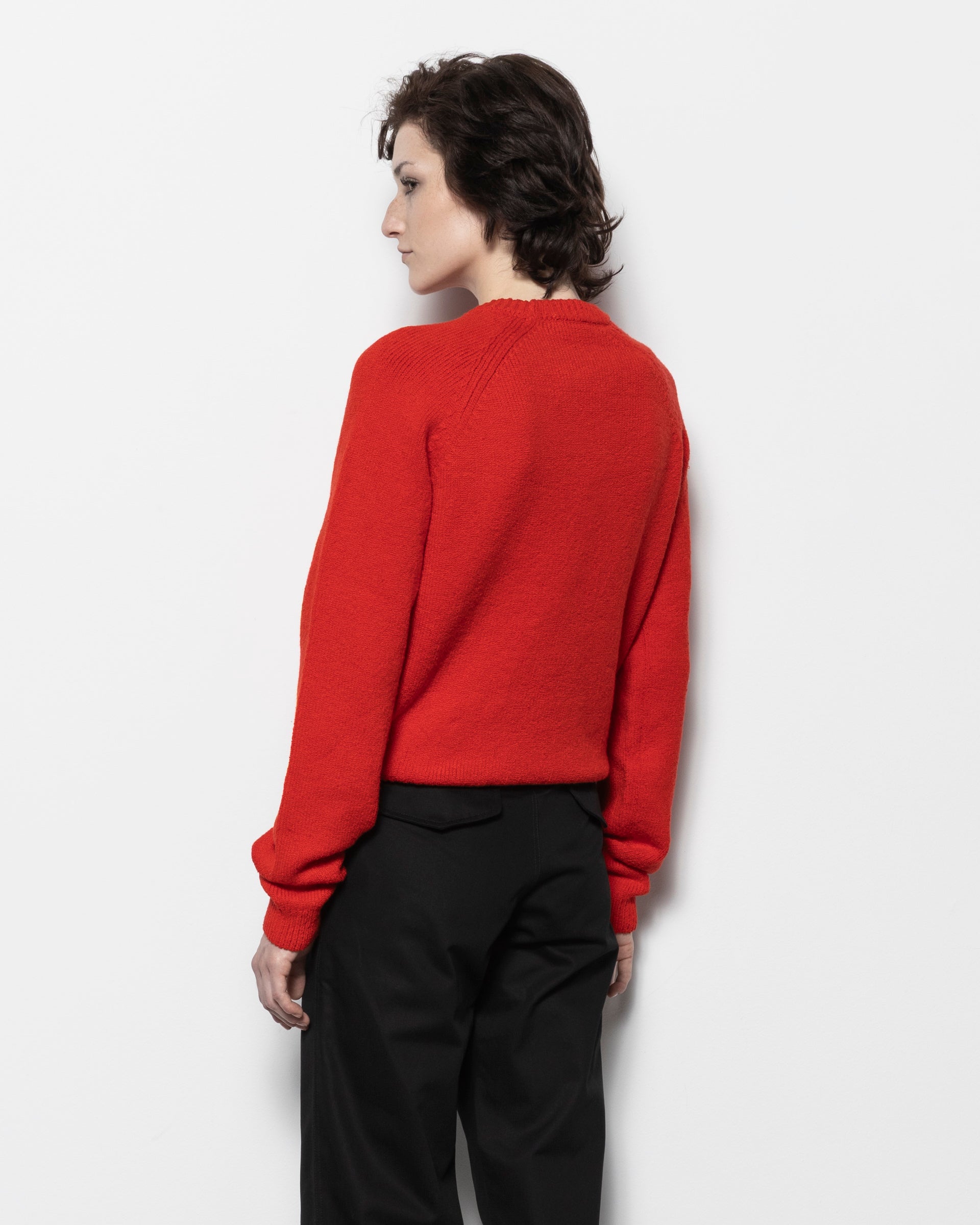 Crewneck Jumper in Red