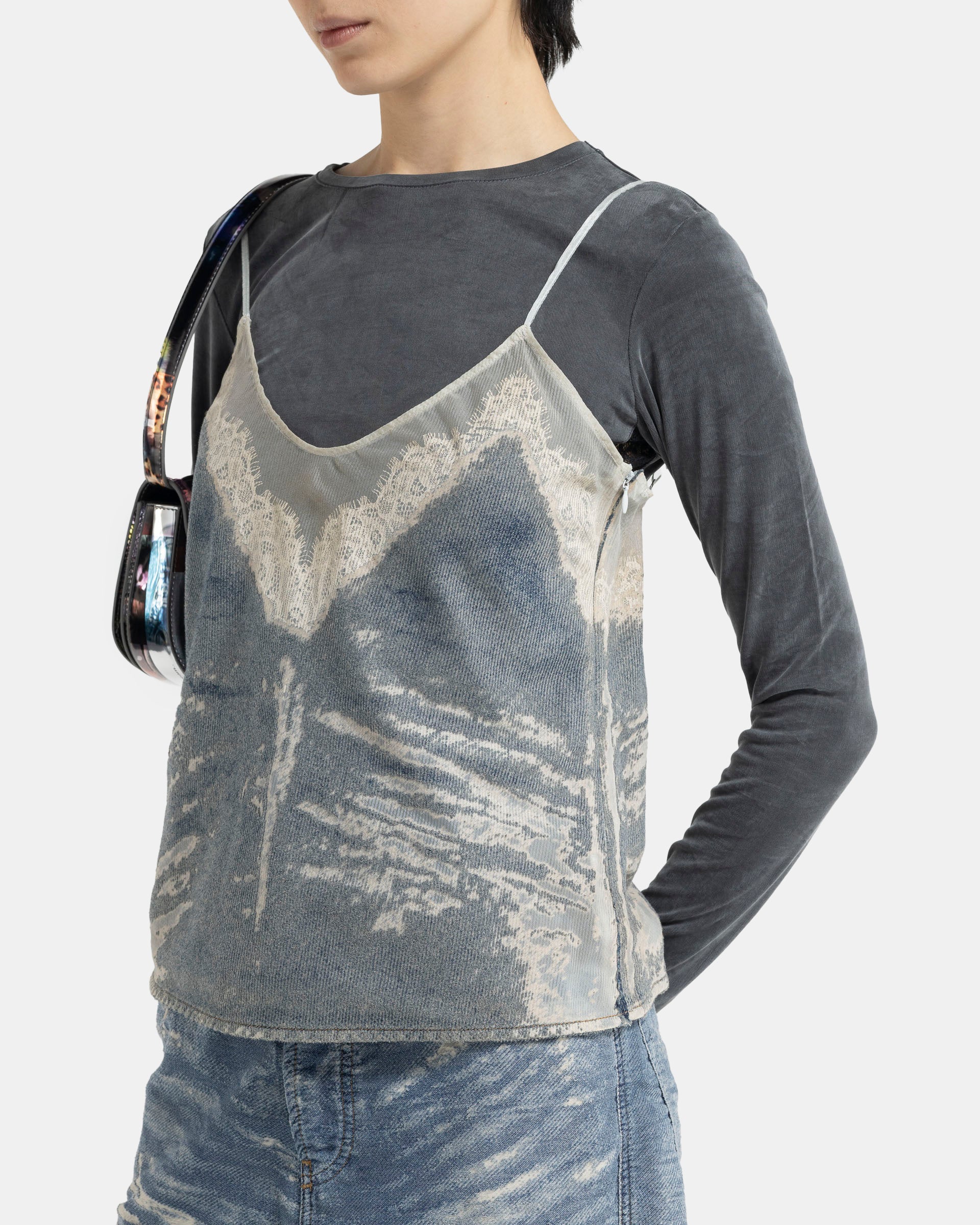 DE-TRE-FSF Tank Top in Grey